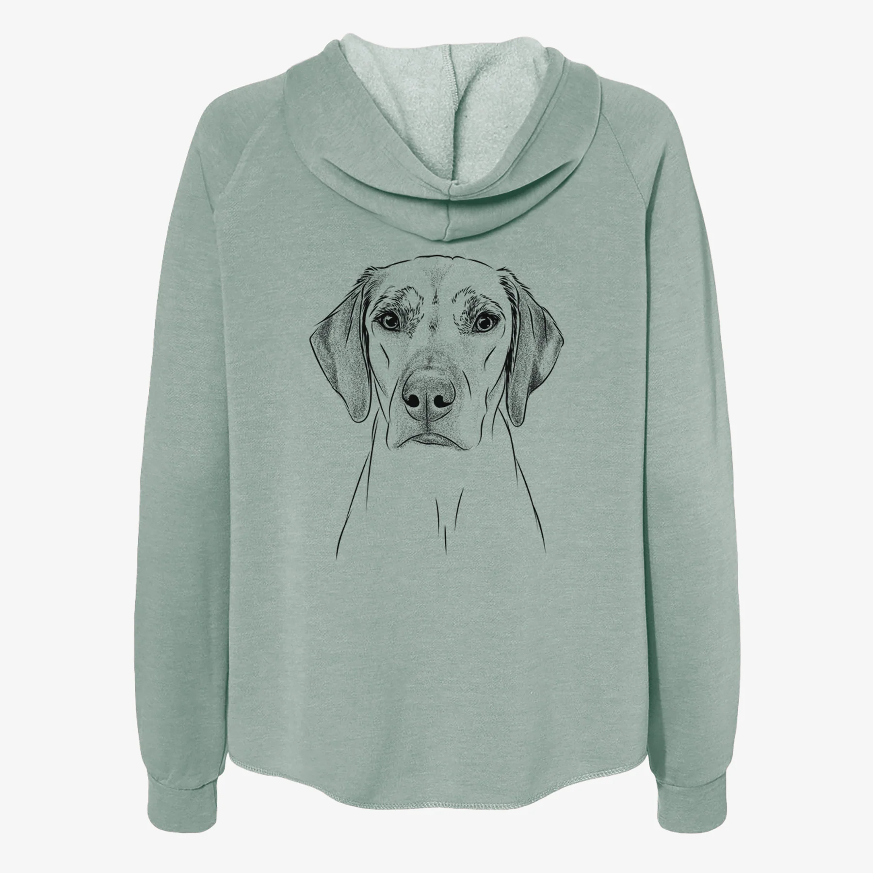 Jenga the Rhodesian Ridgeback - Women's Cali Wave Zip-Up Sweatshirt - Image 4