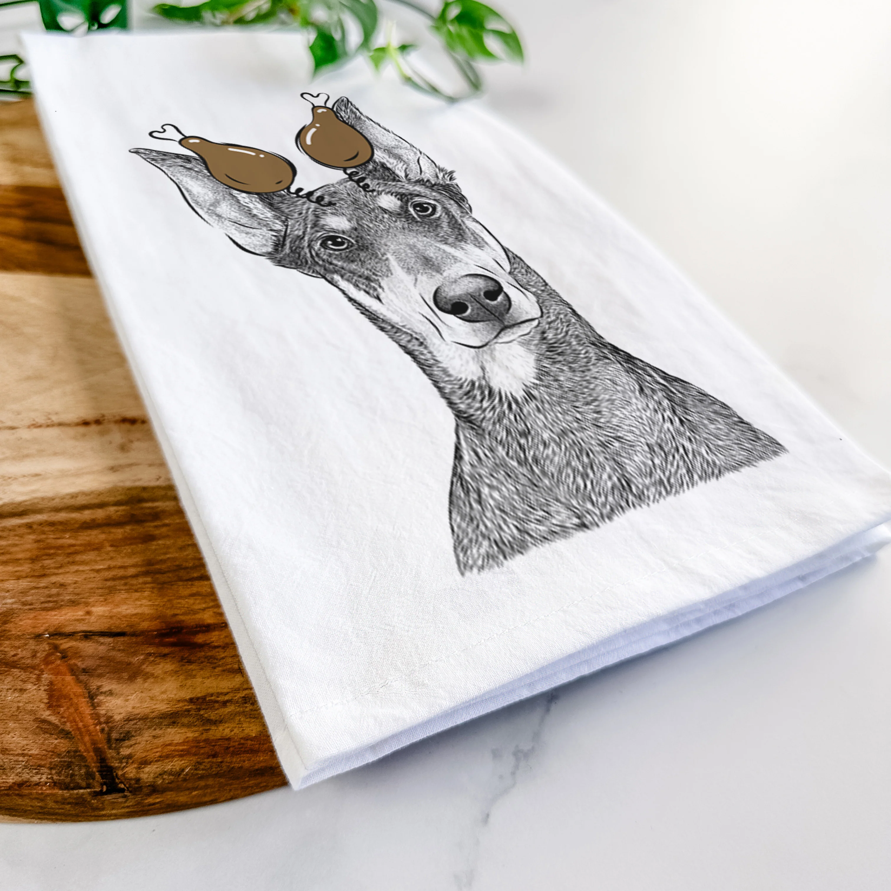 Jenna the Doberman Pinscher Tea Towel - Image 11