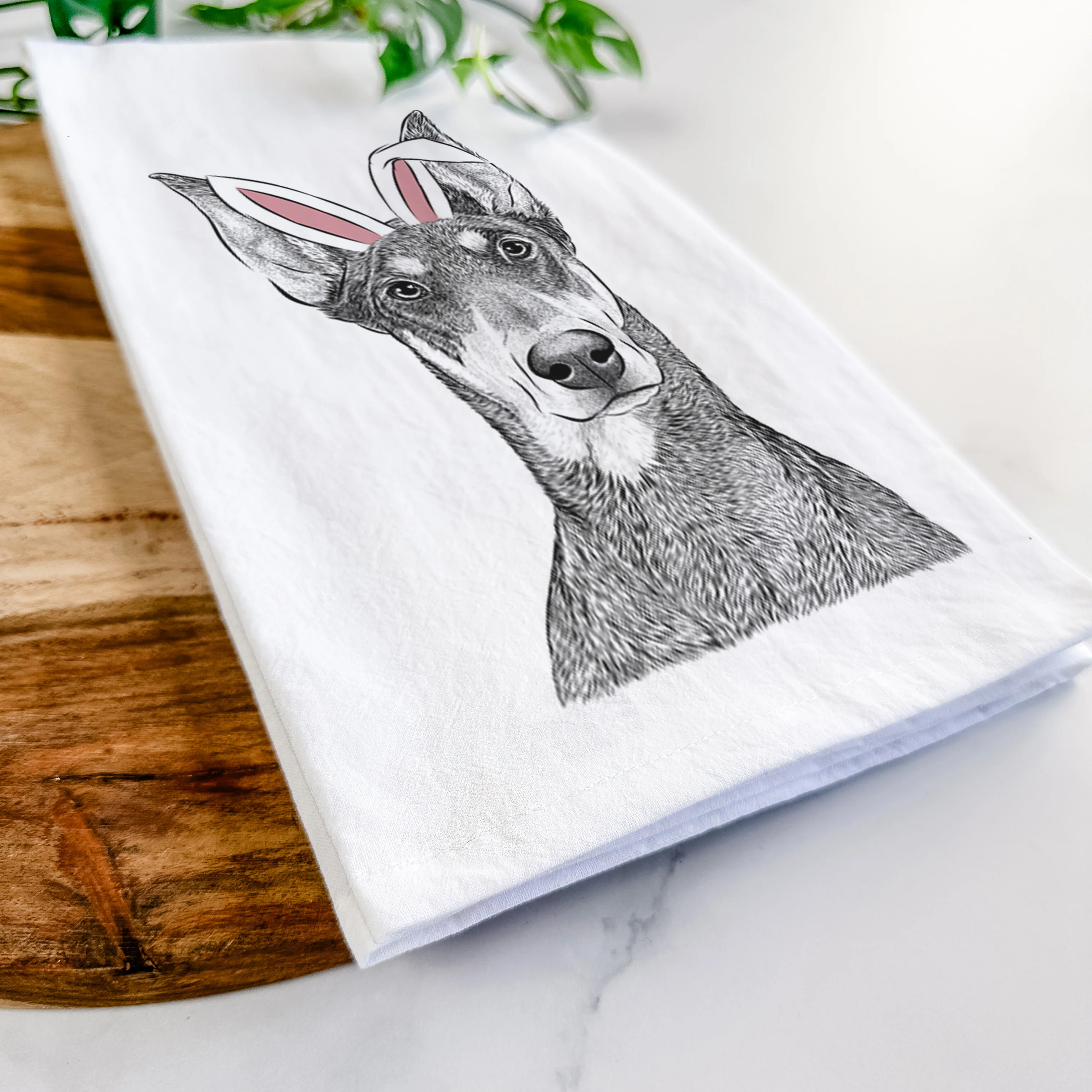 Jenna the Doberman Pinscher Tea Towel - Image 14