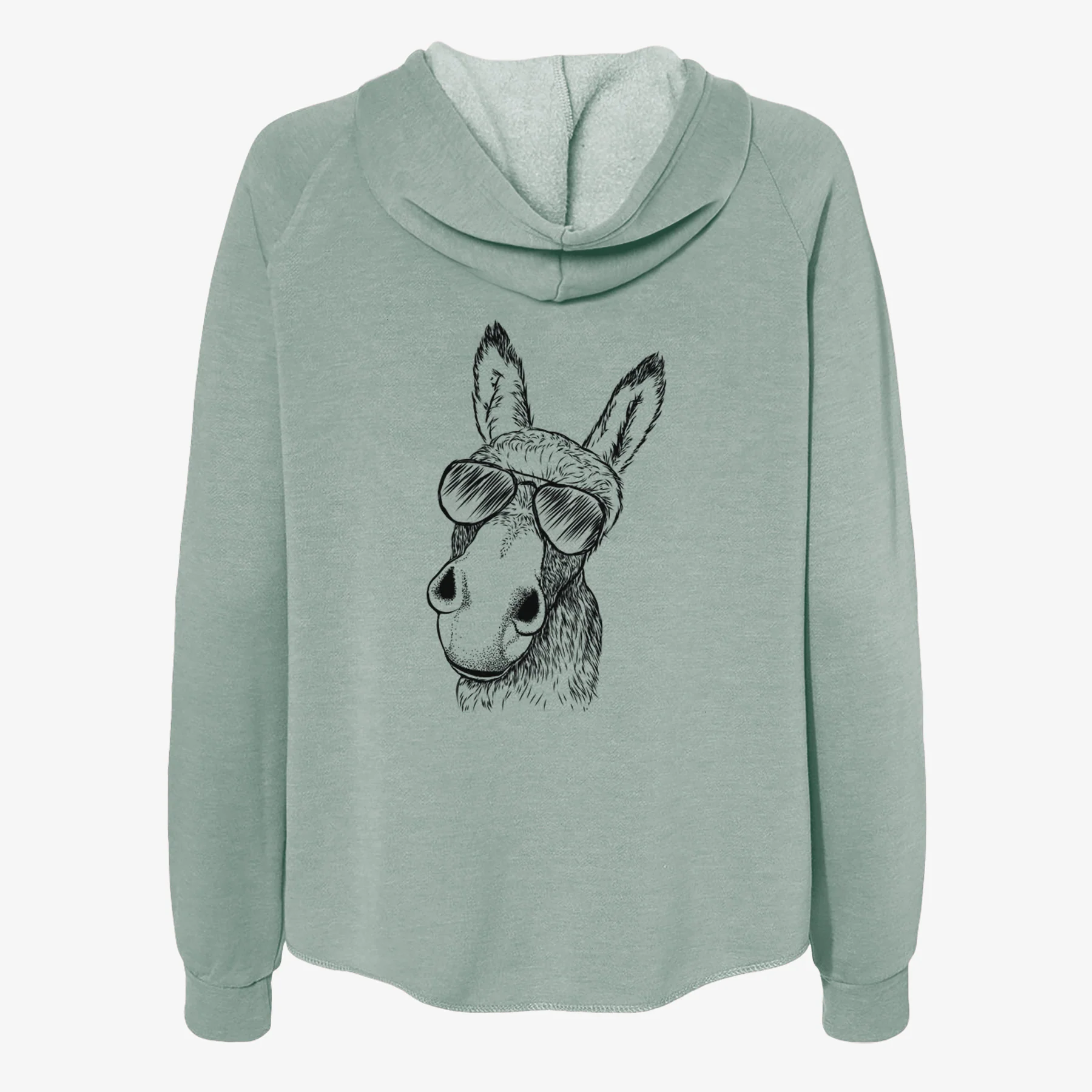 Jenny the Donkey - Women's Cali Wave Zip-Up Sweatshirt - Image 7