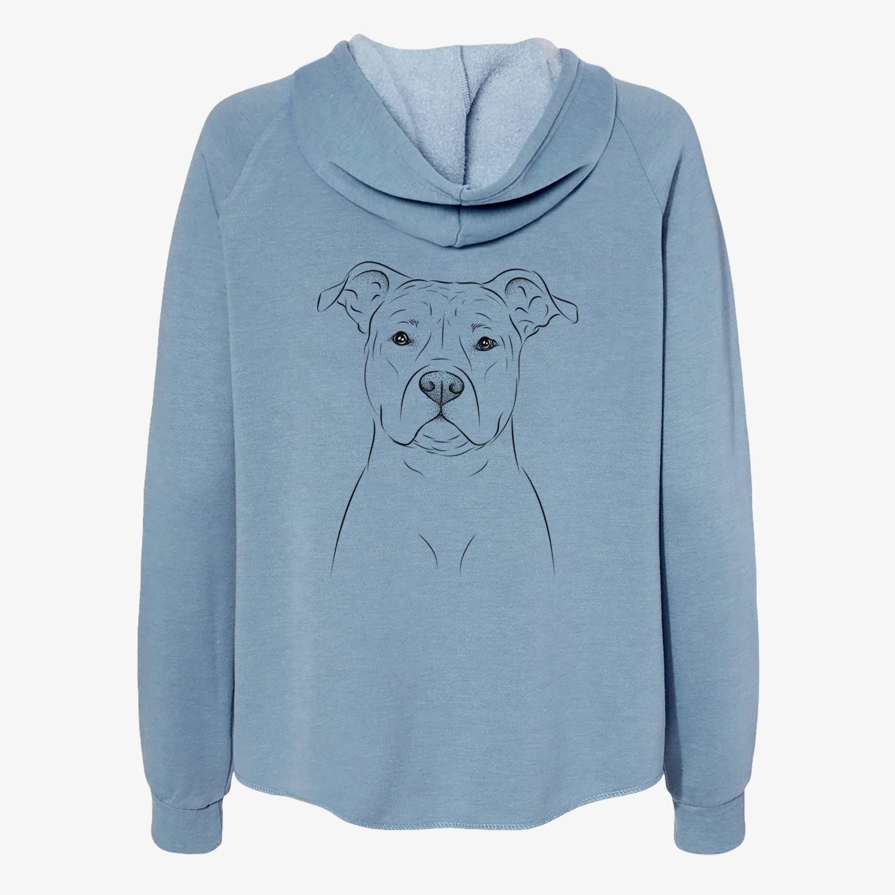 Jethro the American Staffordshire Terrier - Women's Cali Wave Zip-Up Sweatshirt - Image 6