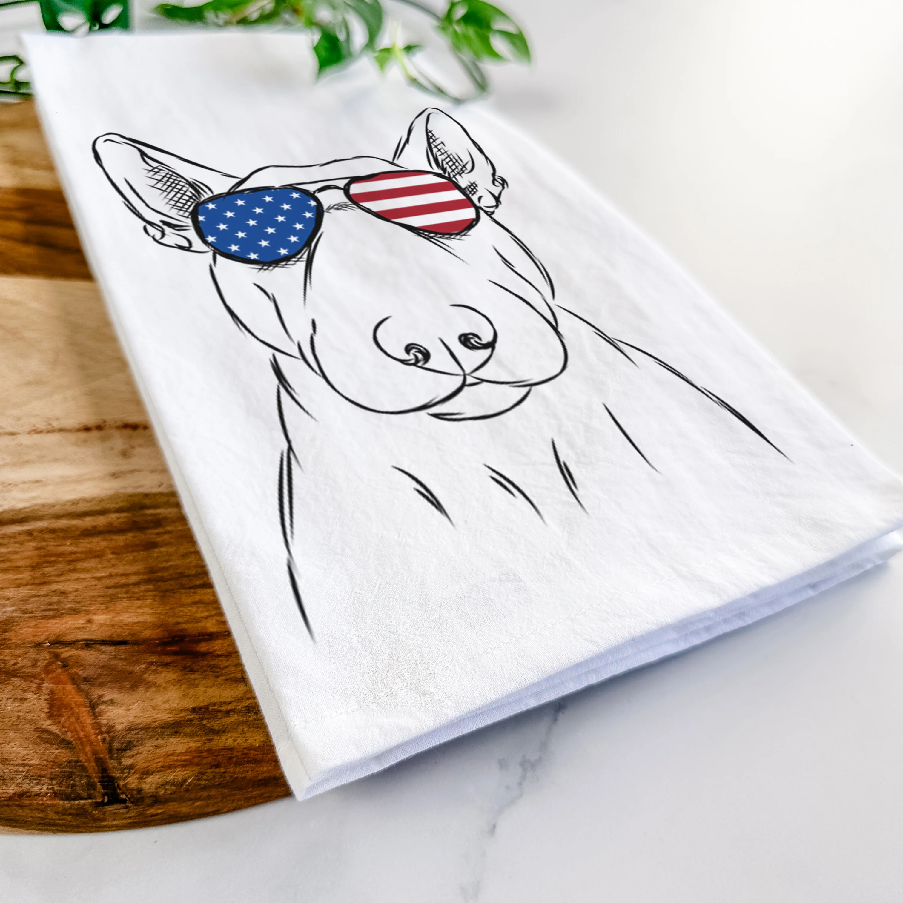 Jett the Bull Terrier Tea Towel - Image 12