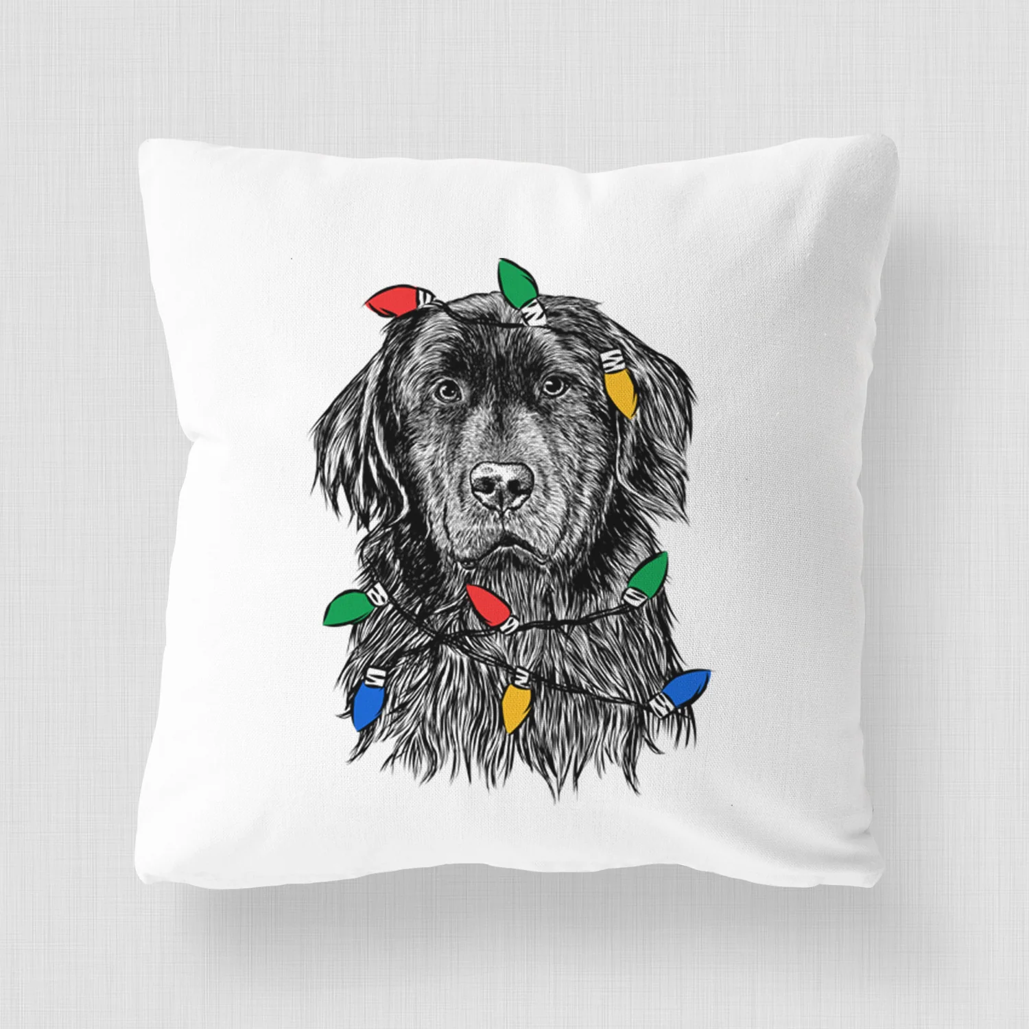 Jinx the Newfoundland - Throw Pillow Cover - Image 4