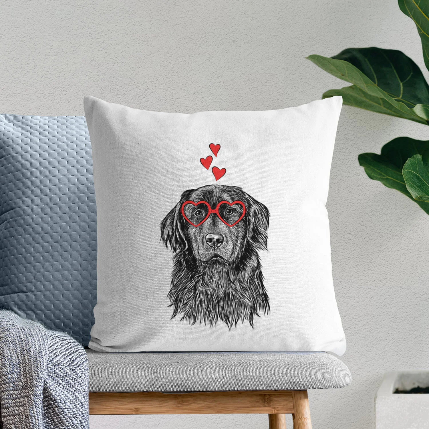 Jinx the Newfoundland - Throw Pillow Cover - Image 7