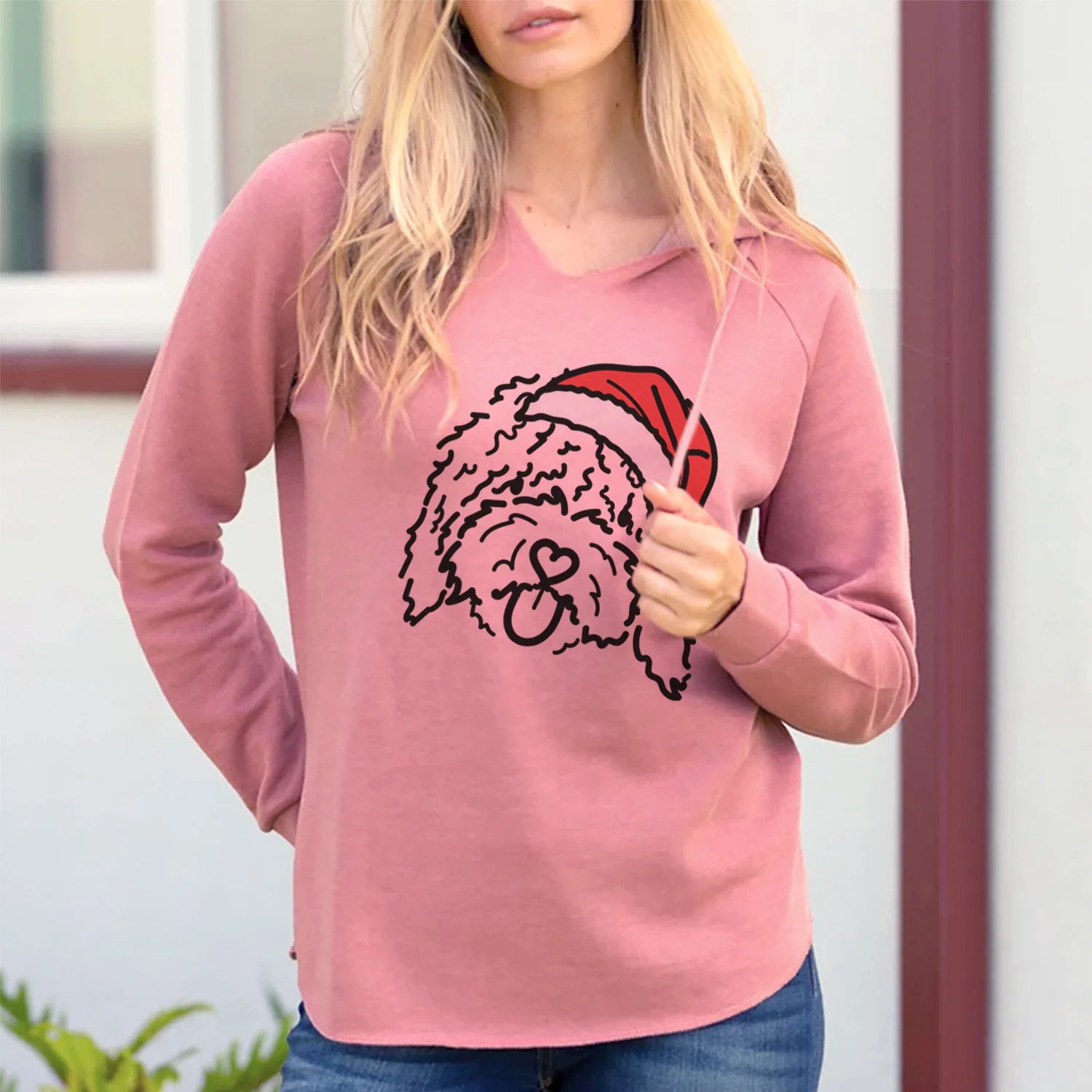 Jolly Spanish Water Dog - Antonio - Cali Wave Hooded Sweatshirt