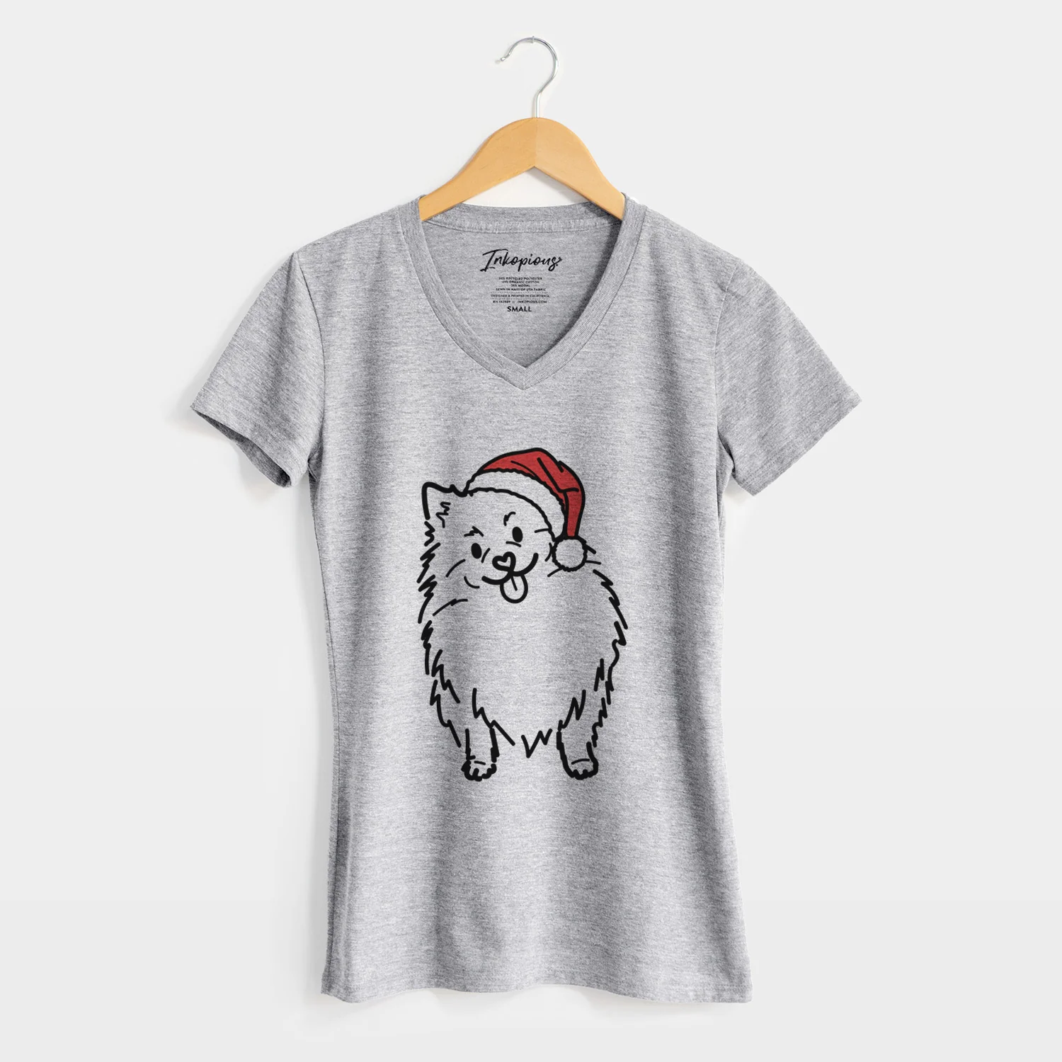 Jolly Pomeranian - Fern - Women's Perfect V-neck Shirt - Image 4