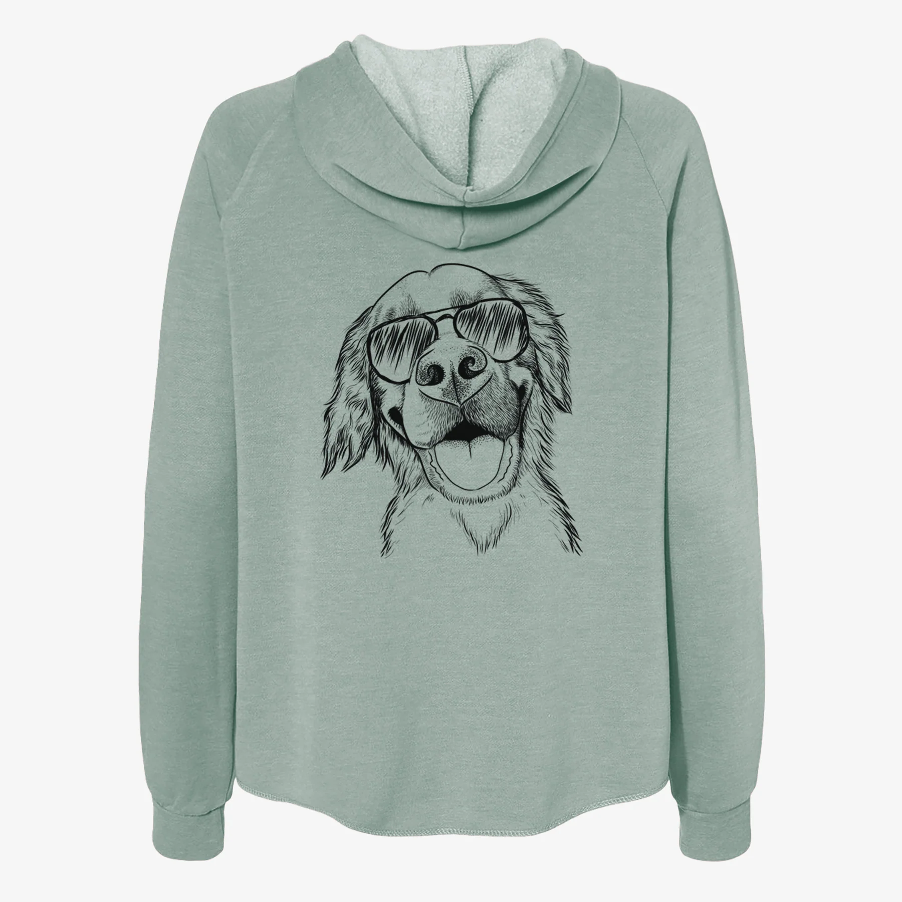 Jordy the Golden Retriever - Women's Cali Wave Zip-Up Sweatshirt - Image 7