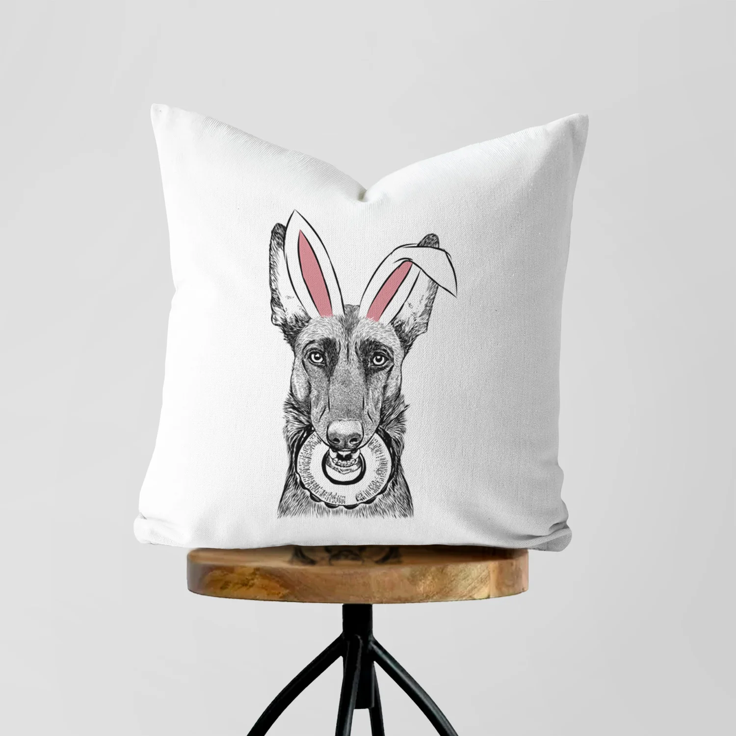 Juno the Belgian Malinois - Throw Pillow Cover - Image 5