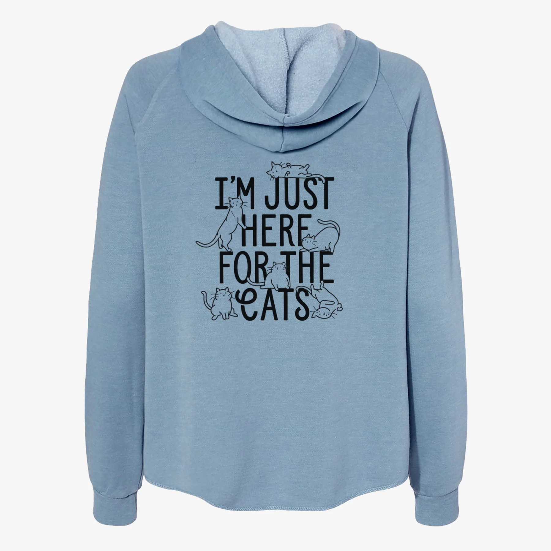 I'm Just Here For The Cats - Women's Cali Wave Zip-Up Sweatshirt - Image 6