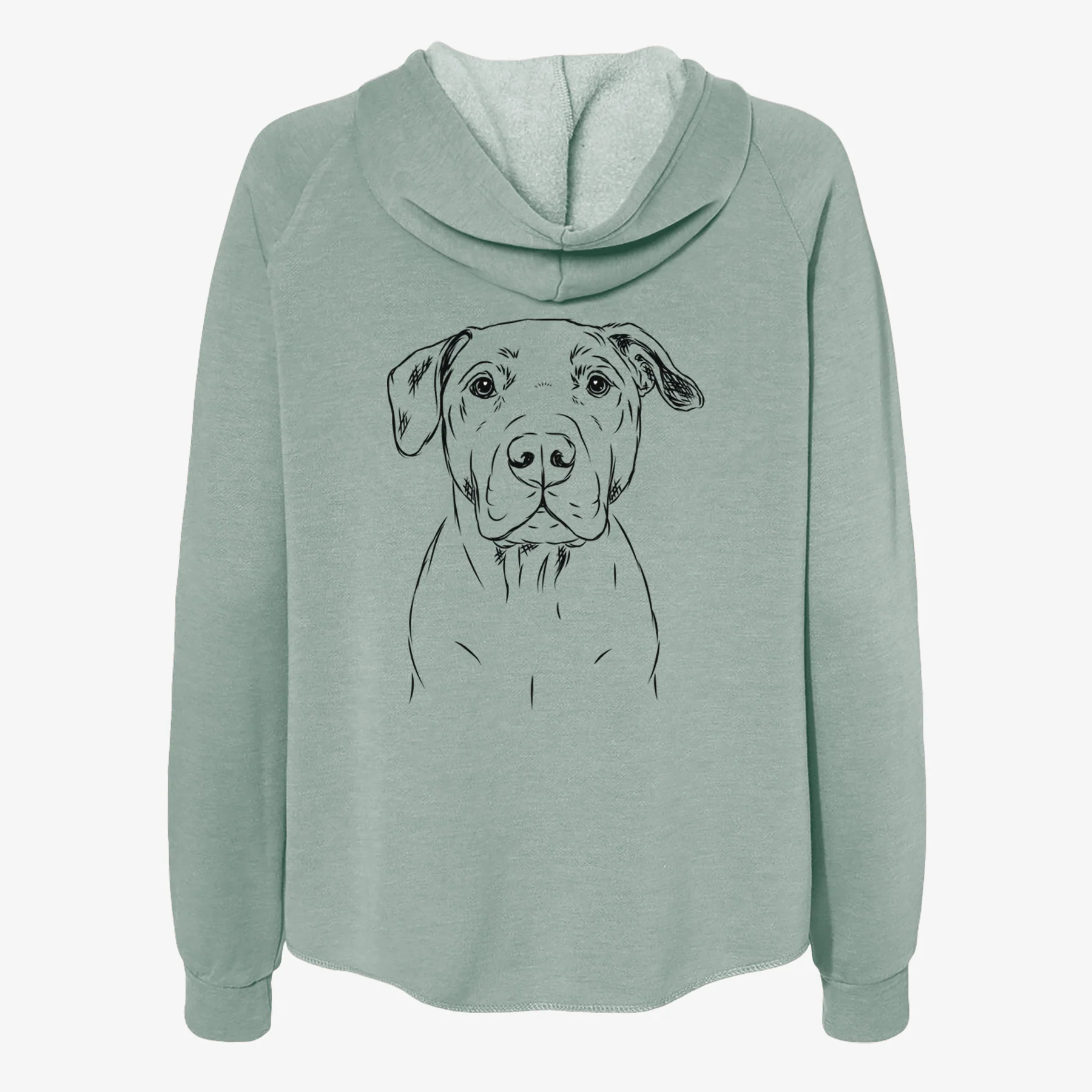 Kadin the Pitbull - Women's Cali Wave Zip-Up Sweatshirt - Image 4