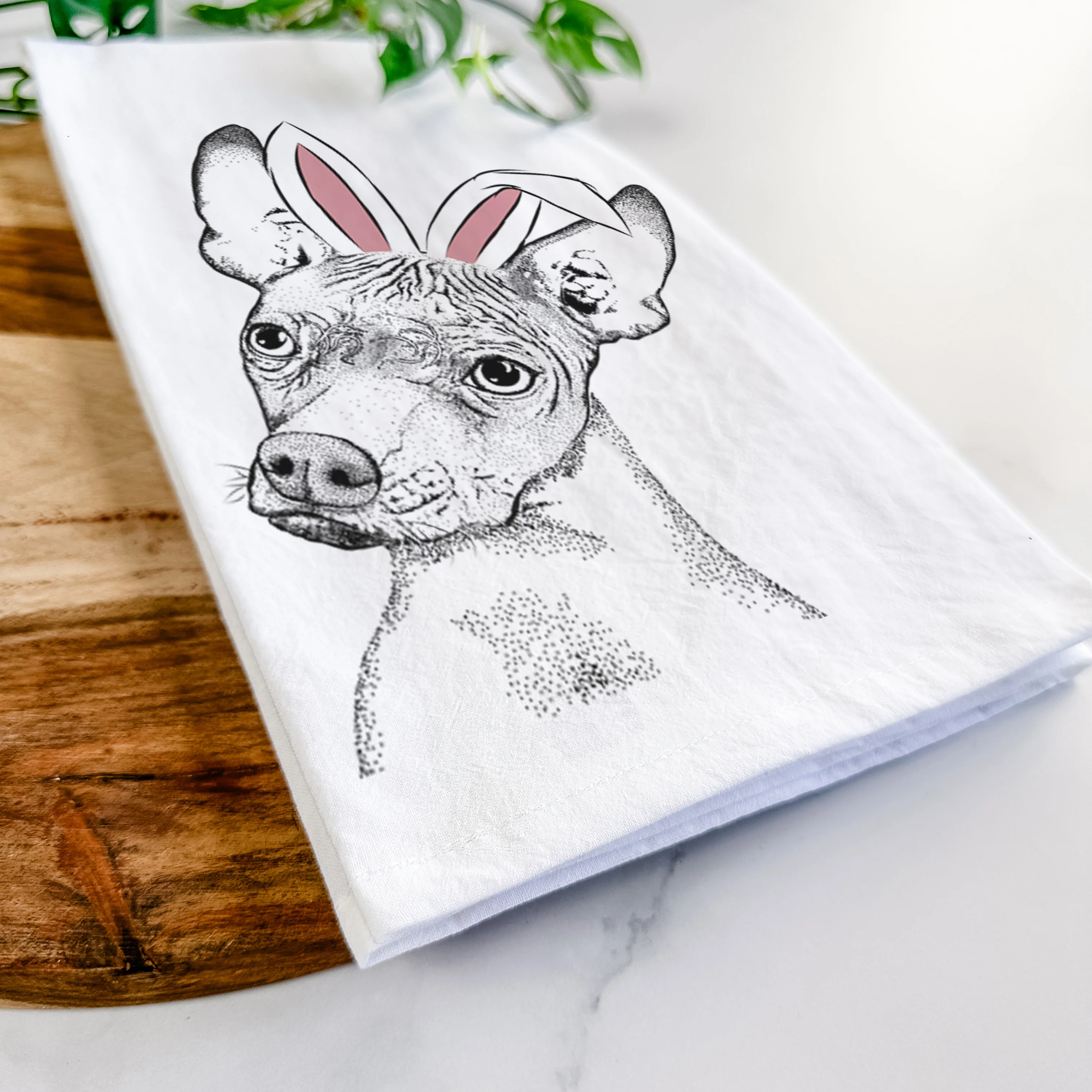 Kahlo the Xoloitzcuintli Tea Towel - Image 14