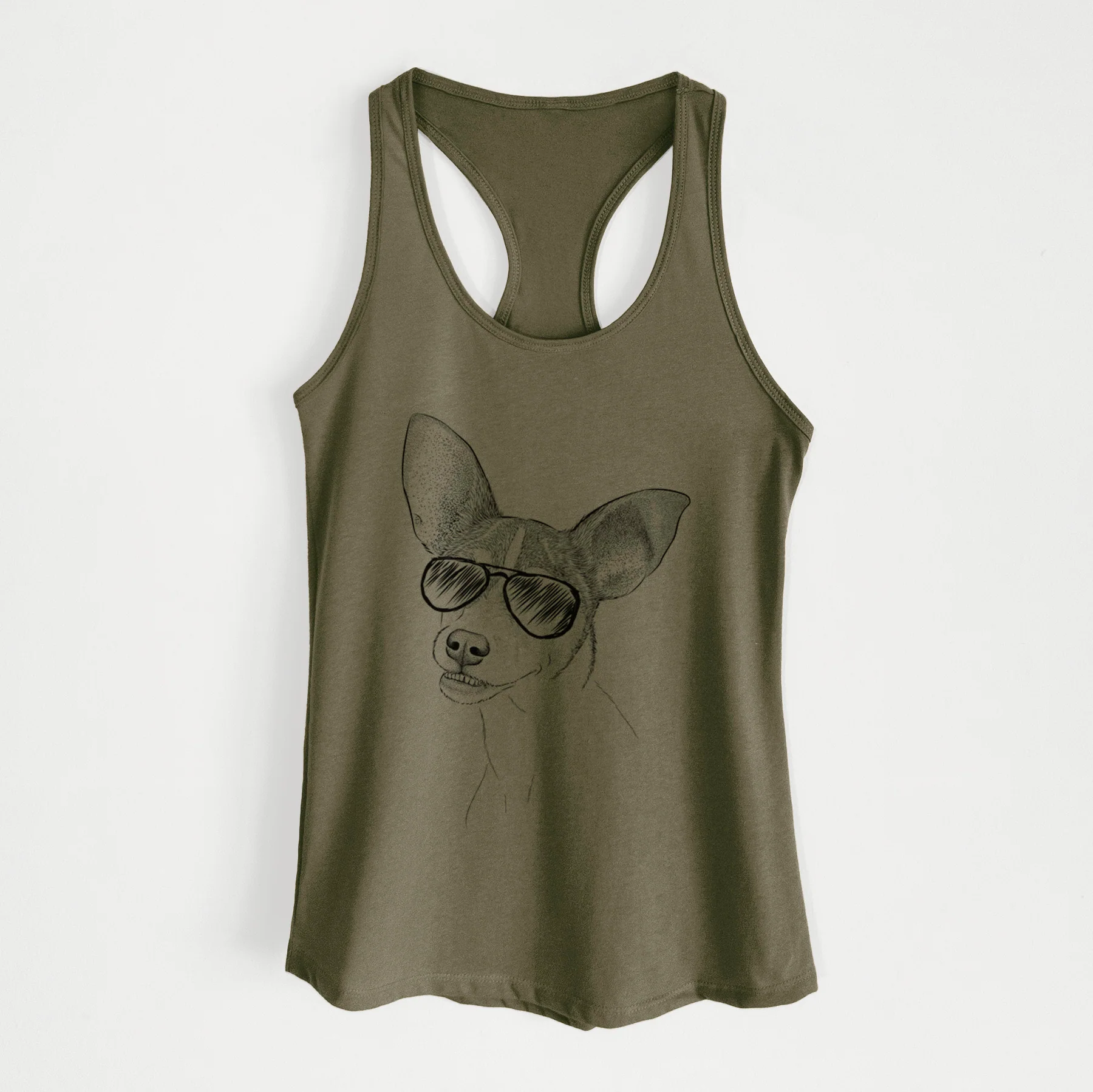 Kailani the Chihuahua Mix - Women's Racerback Tanktop - Image 10