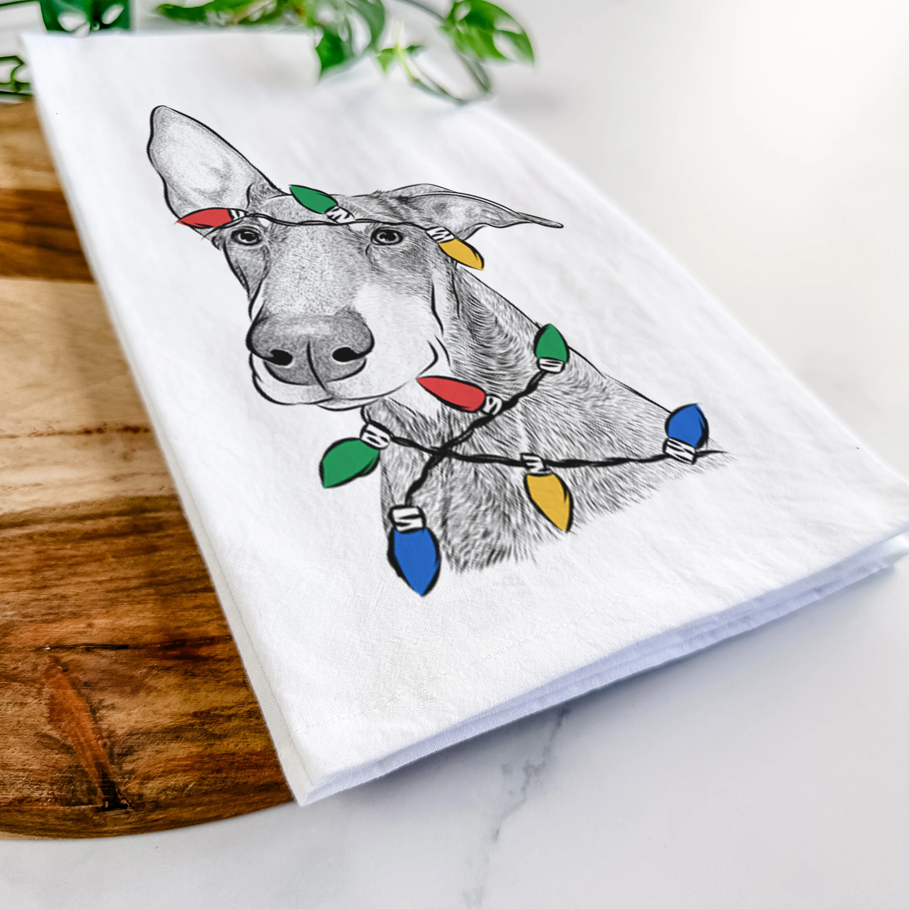 Kain the Doberman Pinscher Tea Towel - Image 10