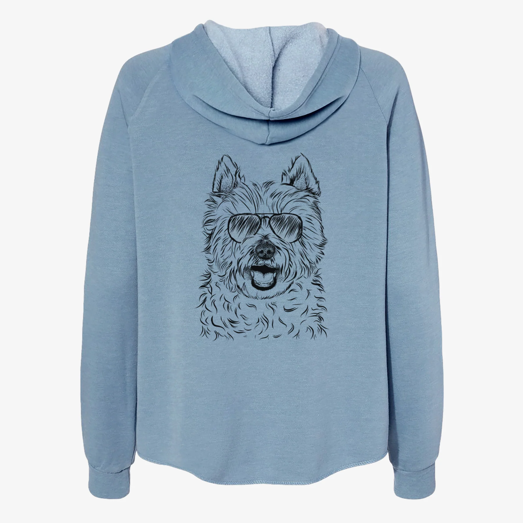 Kami the West Highland Terrier - Women's Cali Wave Zip-Up Sweatshirt - Image 9