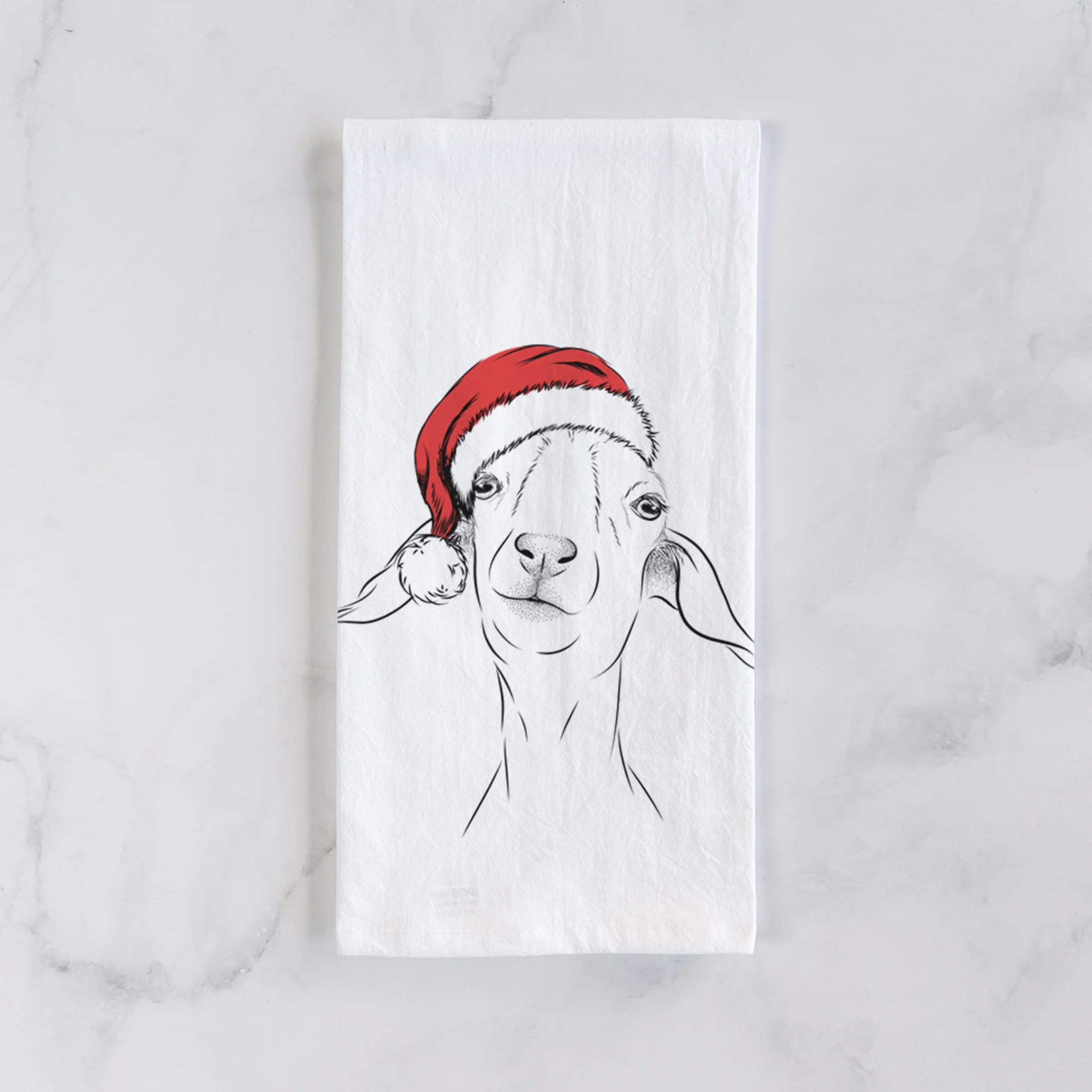 Kara Dune the Spanish Boer Goat Tea Towel - Image 2