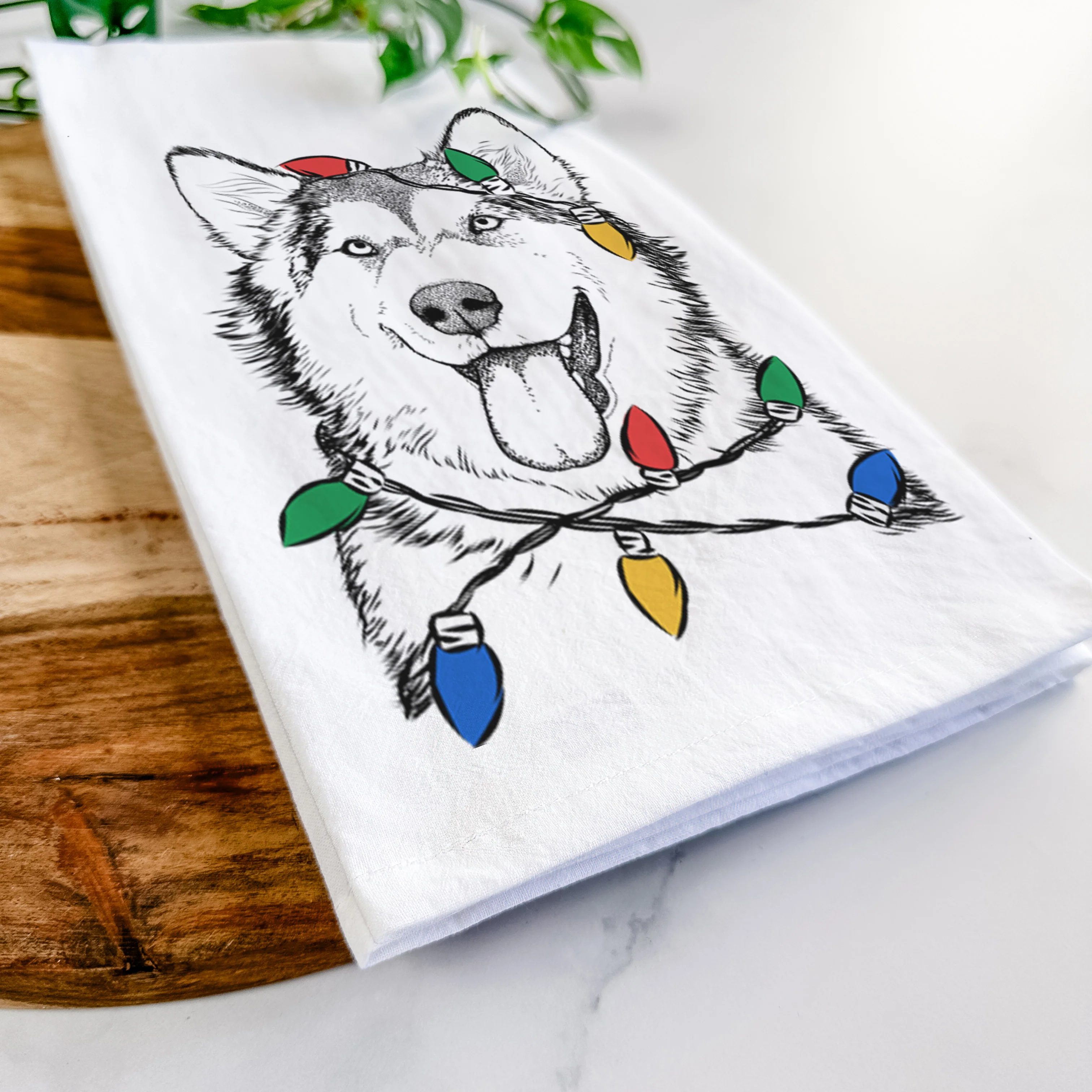Kaskae the Alaskan Malamute Tea Towel - Image 10