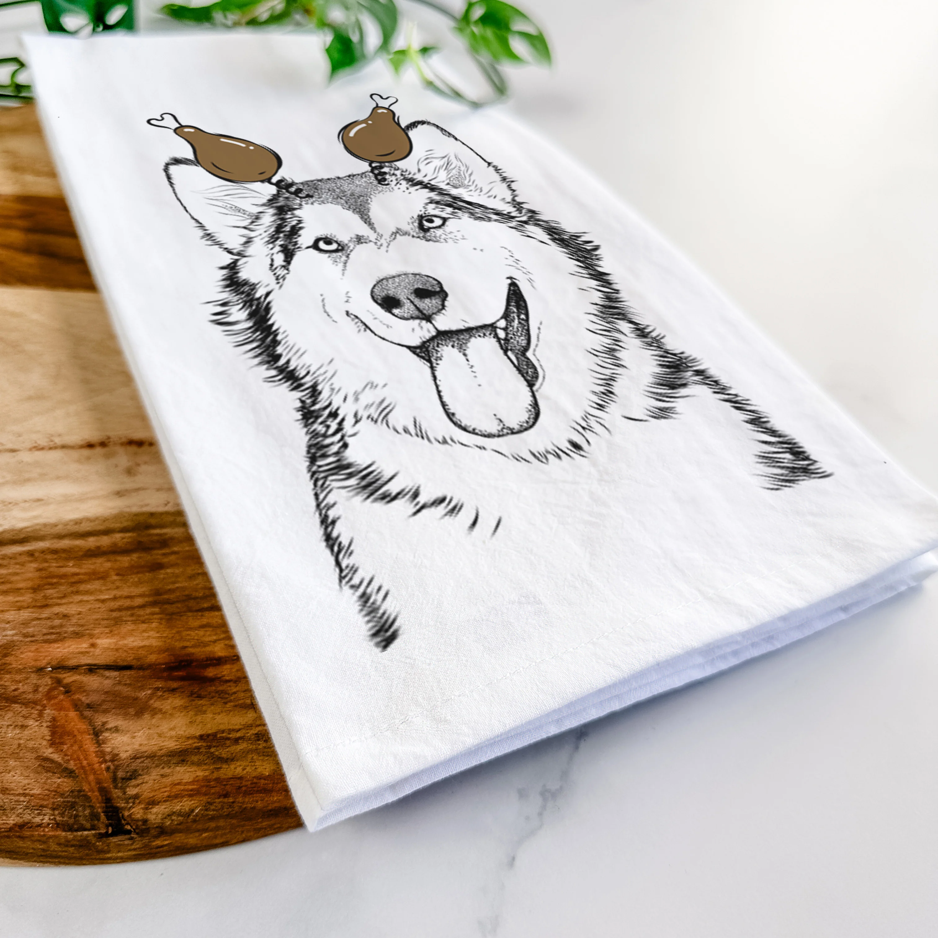 Kaskae the Alaskan Malamute Tea Towel - Image 11