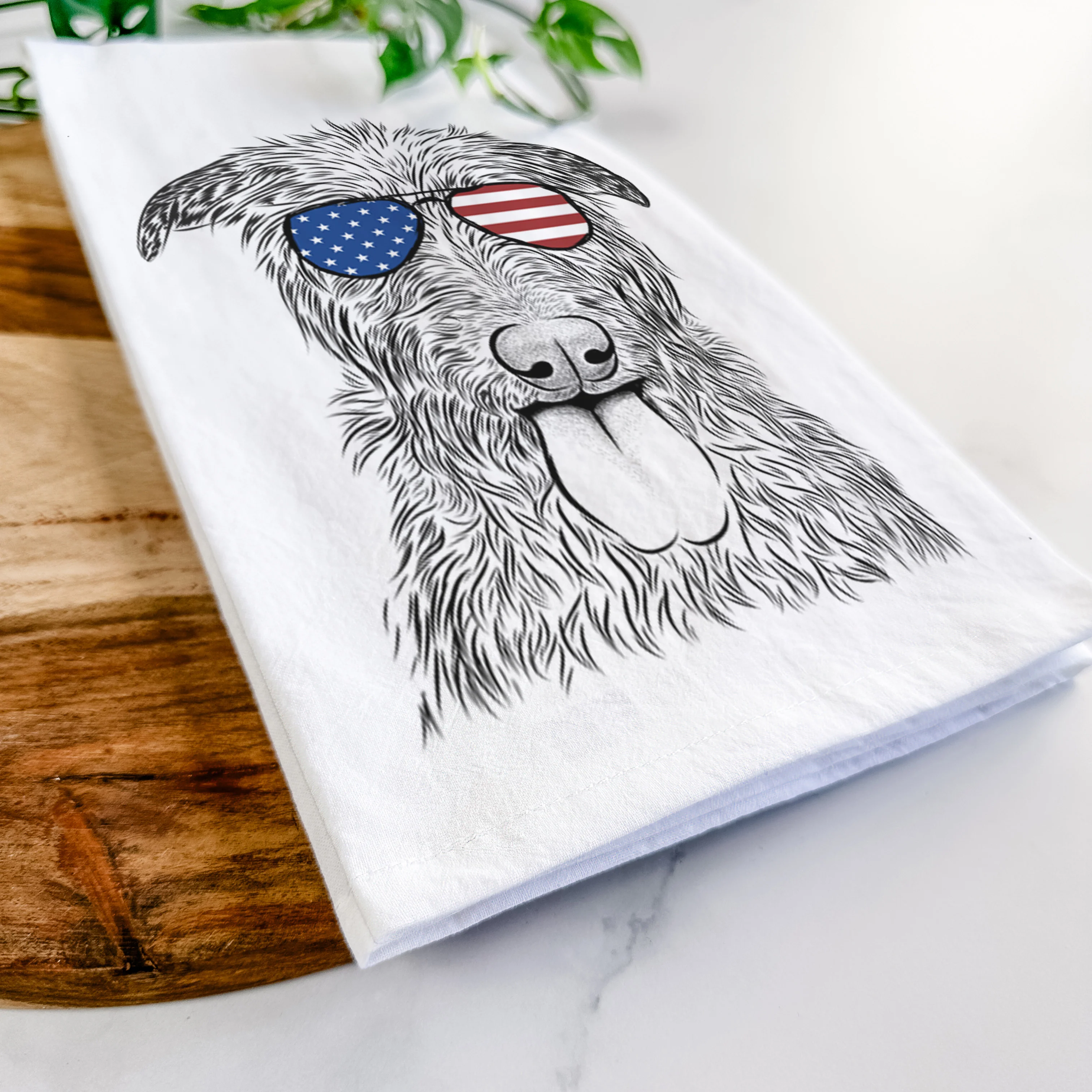 Keeva the Irish Wolfhound Tea Towel - Image 12