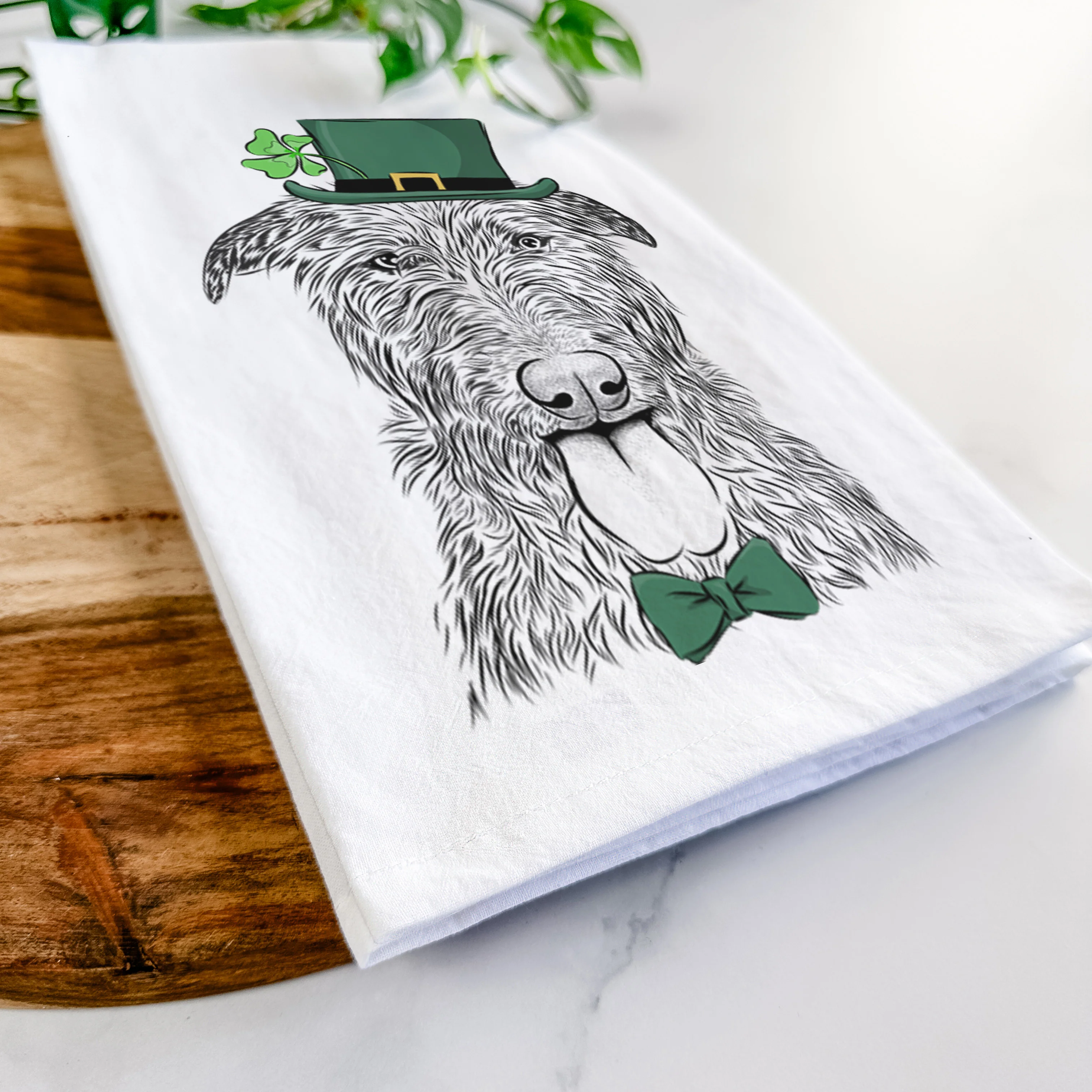 Keeva the Irish Wolfhound Tea Towel - Image 13