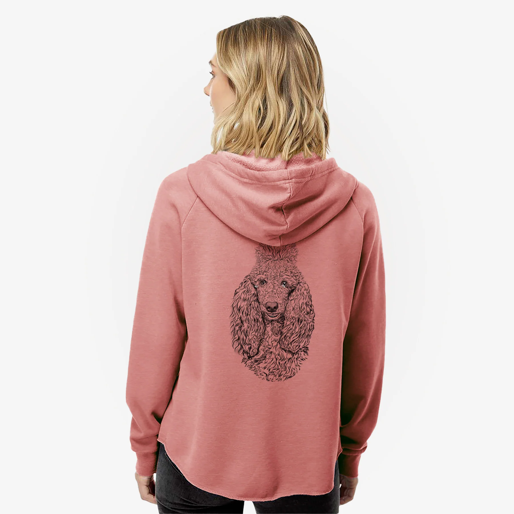 Kenna the Standard Poodle - Women's Cali Wave Zip-Up Sweatshirt - Image 5