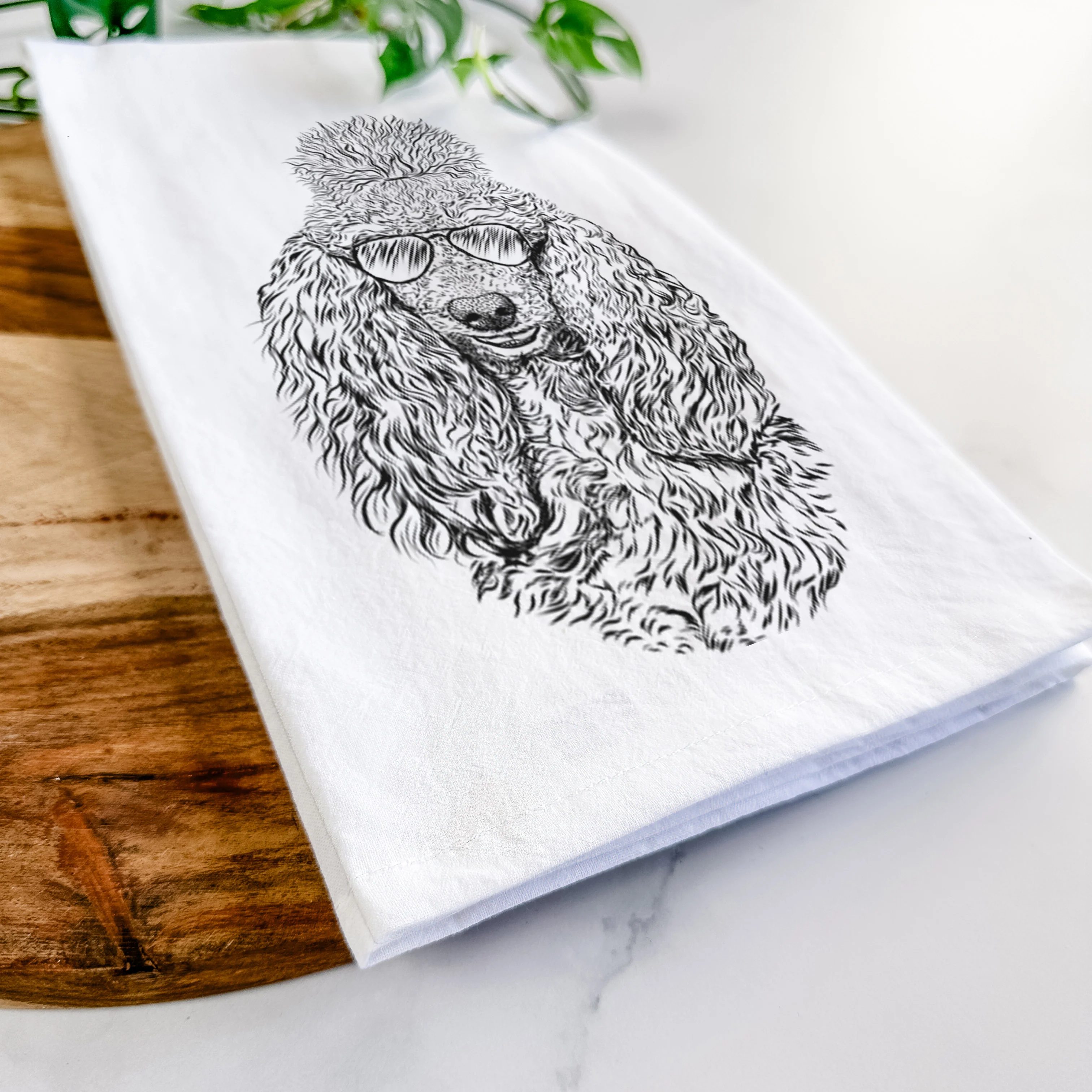 Kenna the Standard Poodle Tea Towel - Image 6