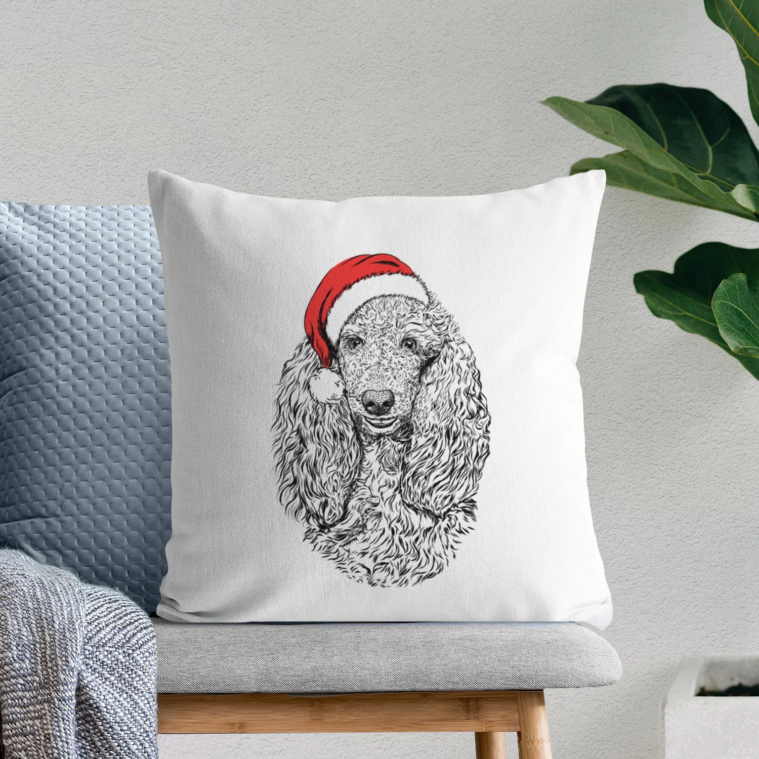 Kenna the Standard Poodle - Throw Pillow Cover - Image 10