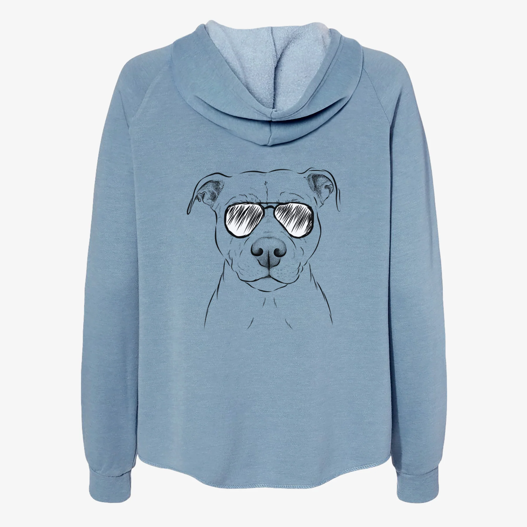 Khaleesi the Pitbull - Women's Cali Wave Zip-Up Sweatshirt - Image 9