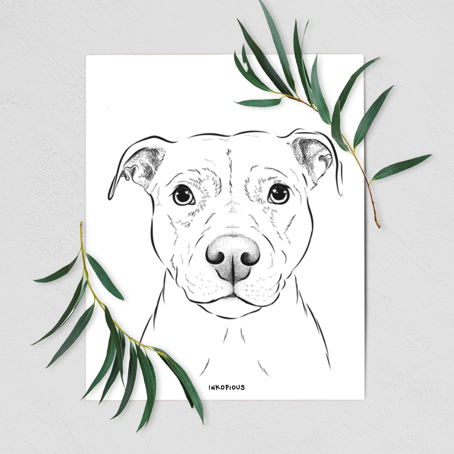 Khaleesi the Pitbull Art Print - Image 2