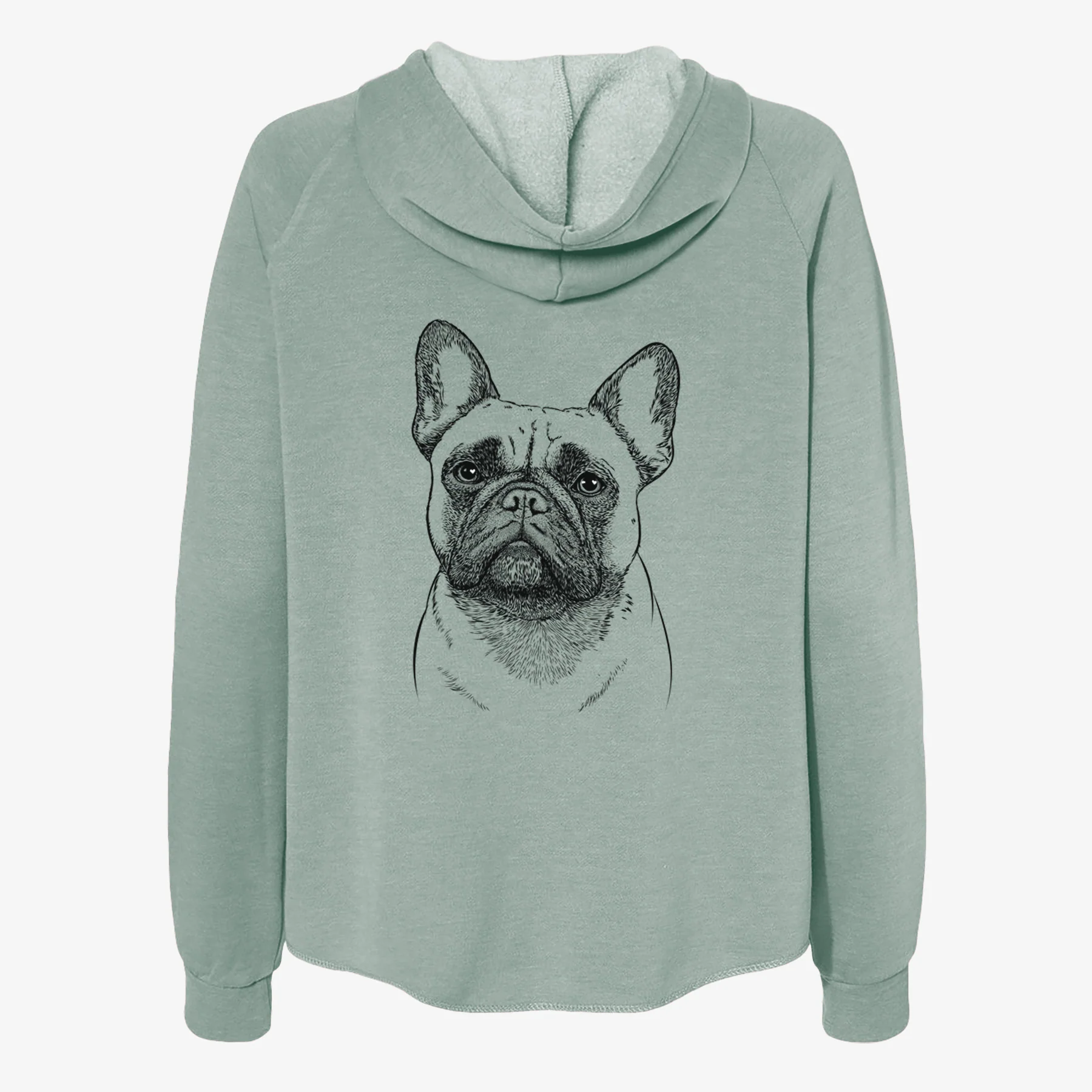 Kingsleigh the French Bulldog - Women's Cali Wave Zip-Up Sweatshirt - Image 4