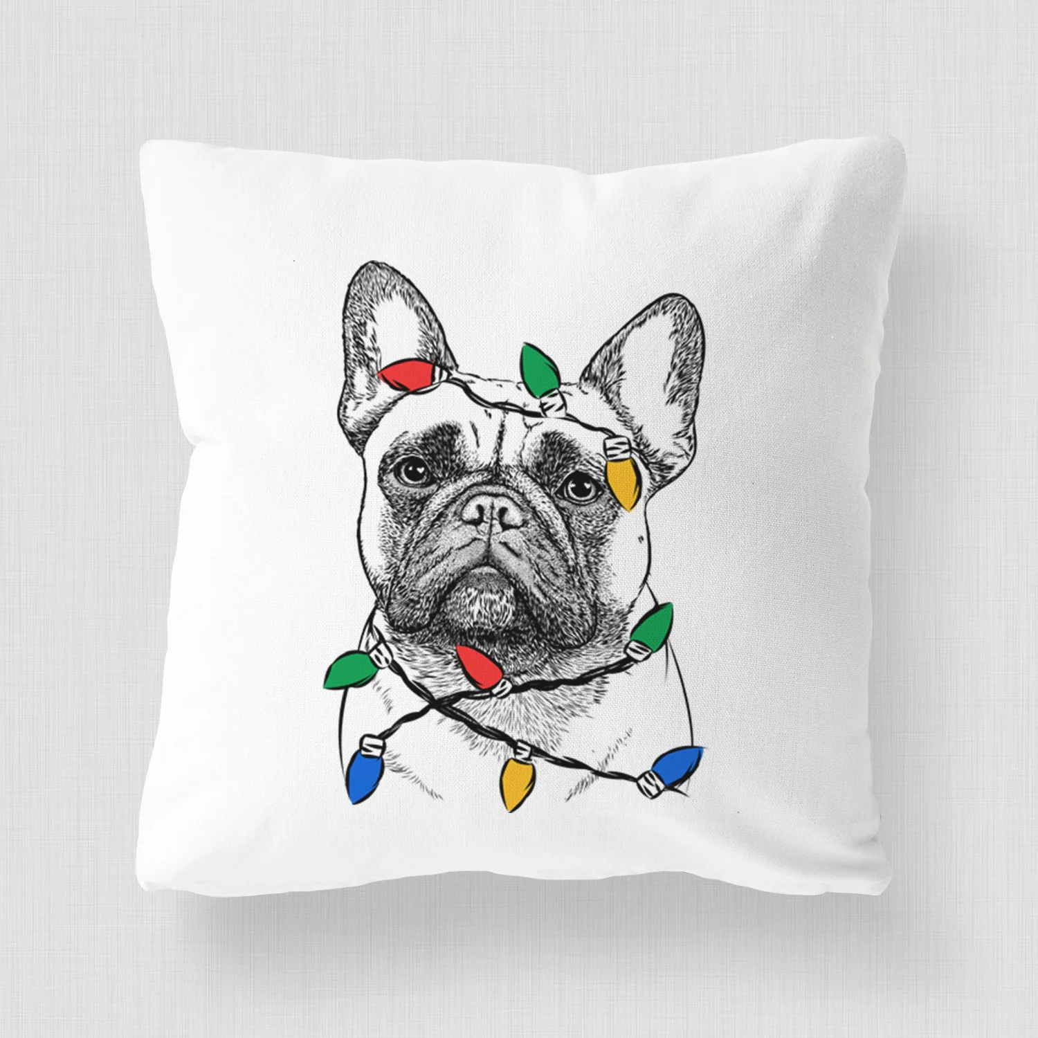 Kingsleigh the French Bulldog - Throw Pillow Cover - Image 4