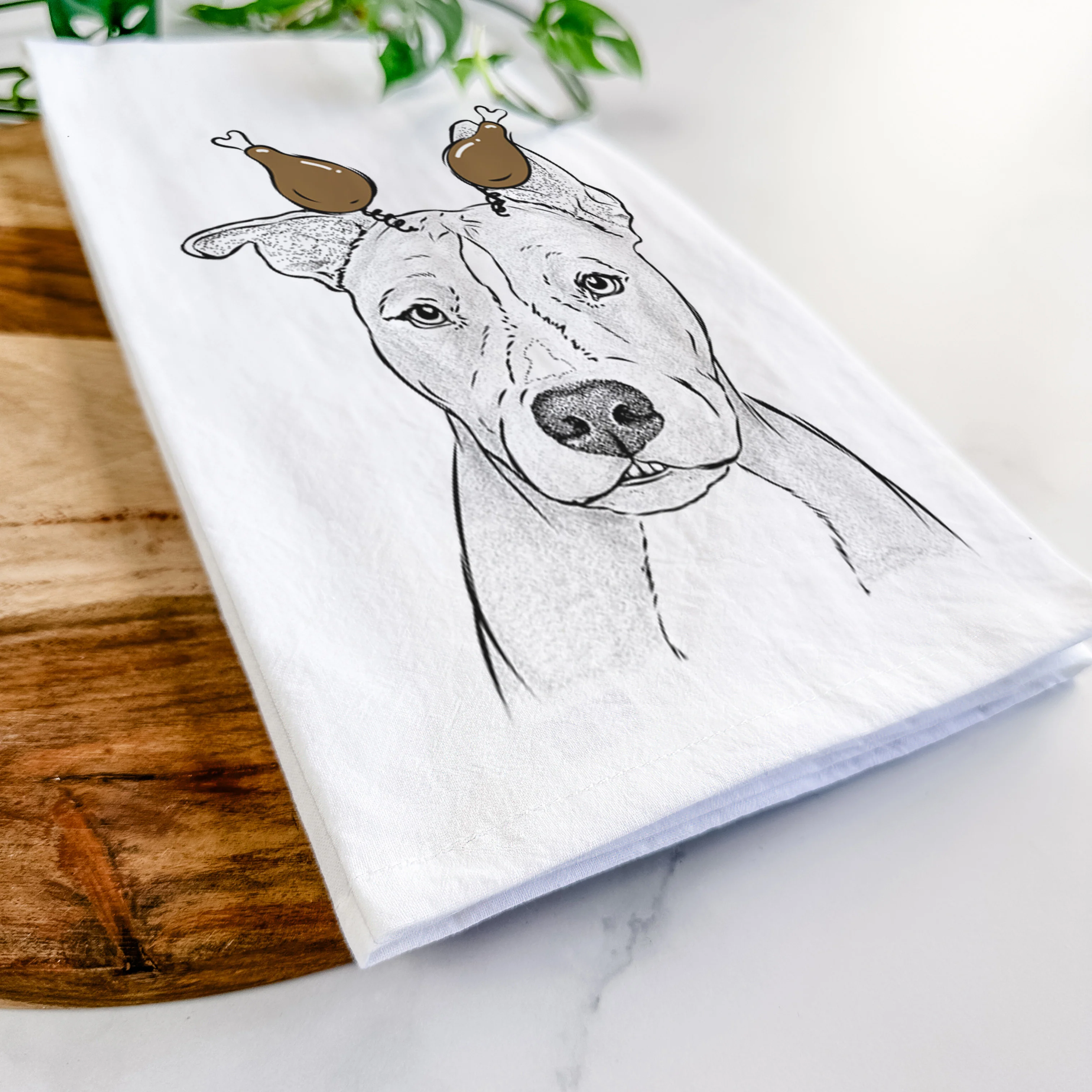 Kisses the Pitbull Tea Towel - Image 11