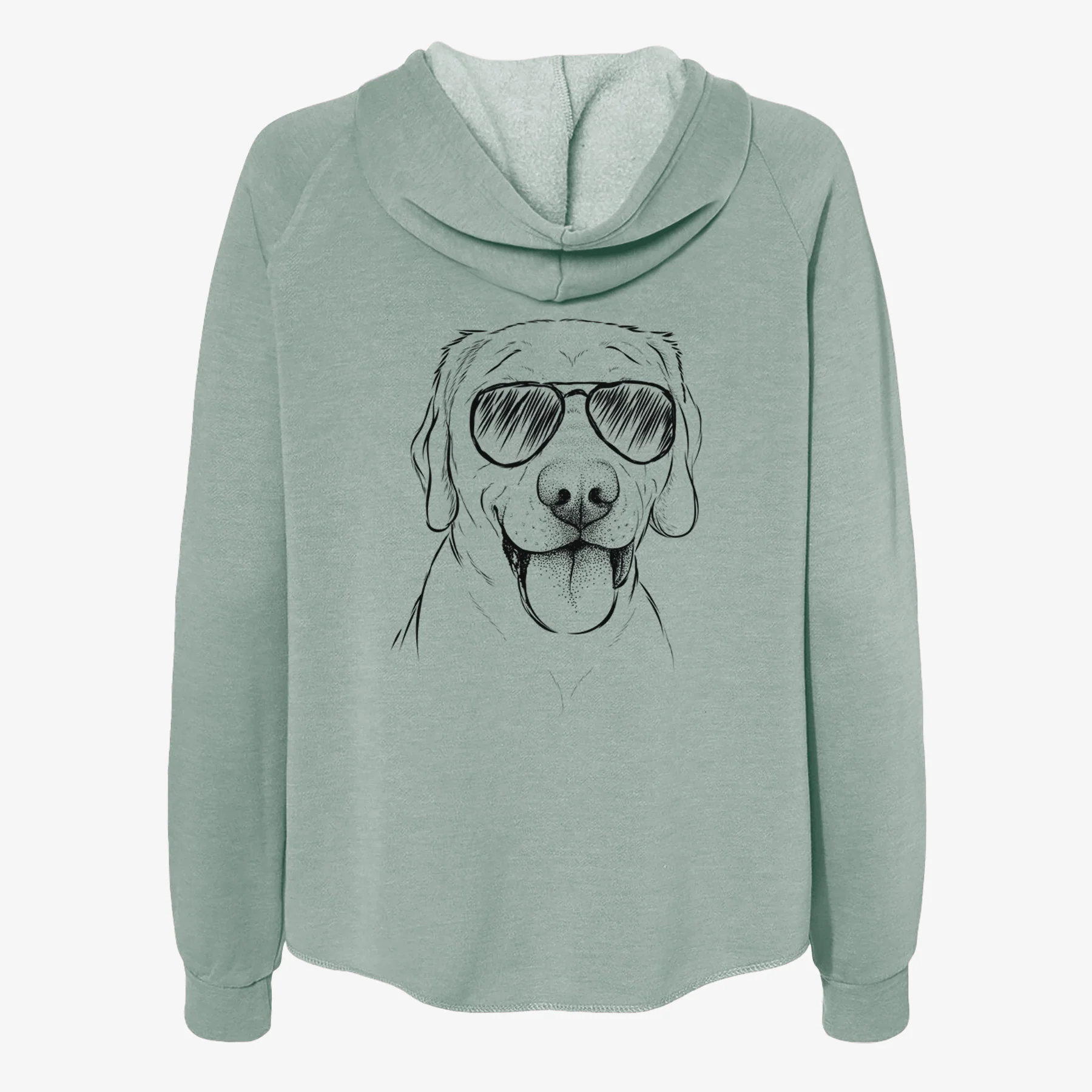 Klay the Labrador Retriever - Women's Cali Wave Zip-Up Sweatshirt - Image 7