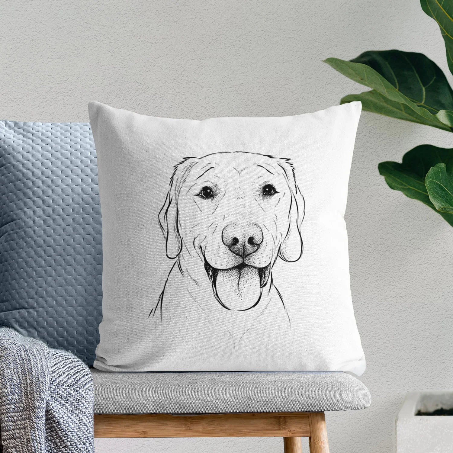 Klay the Labrador Retriever - Throw Pillow Cover - Image 6