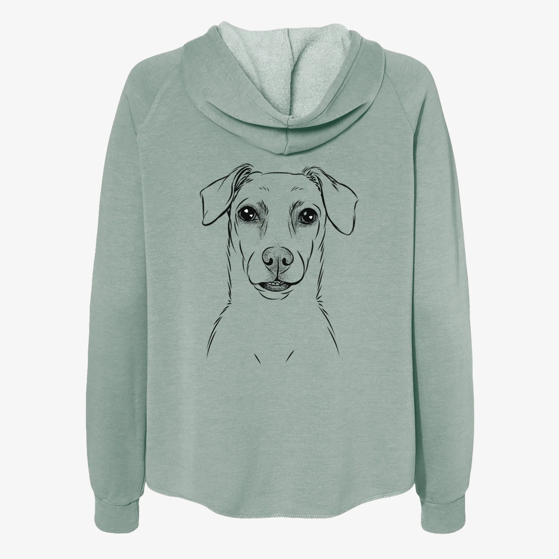 Koa the Jack Russell Terrier - Women's Cali Wave Zip-Up Sweatshirt - Image 4