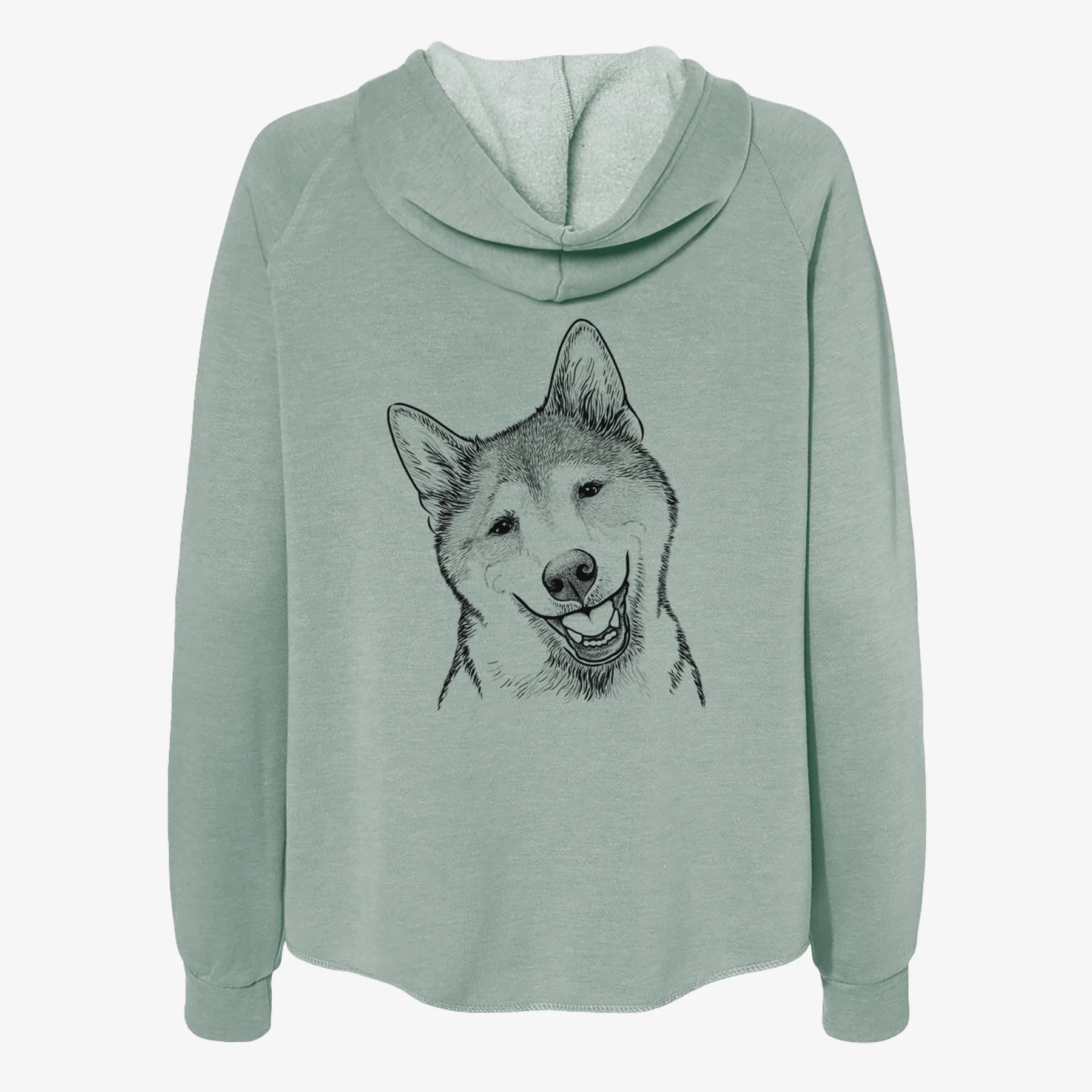 Koby the Shiba Inu - Women's Cali Wave Zip-Up Sweatshirt - Image 4