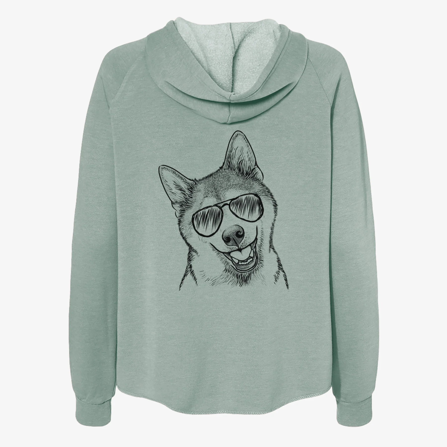 Koby the Shiba Inu - Women's Cali Wave Zip-Up Sweatshirt - Image 7