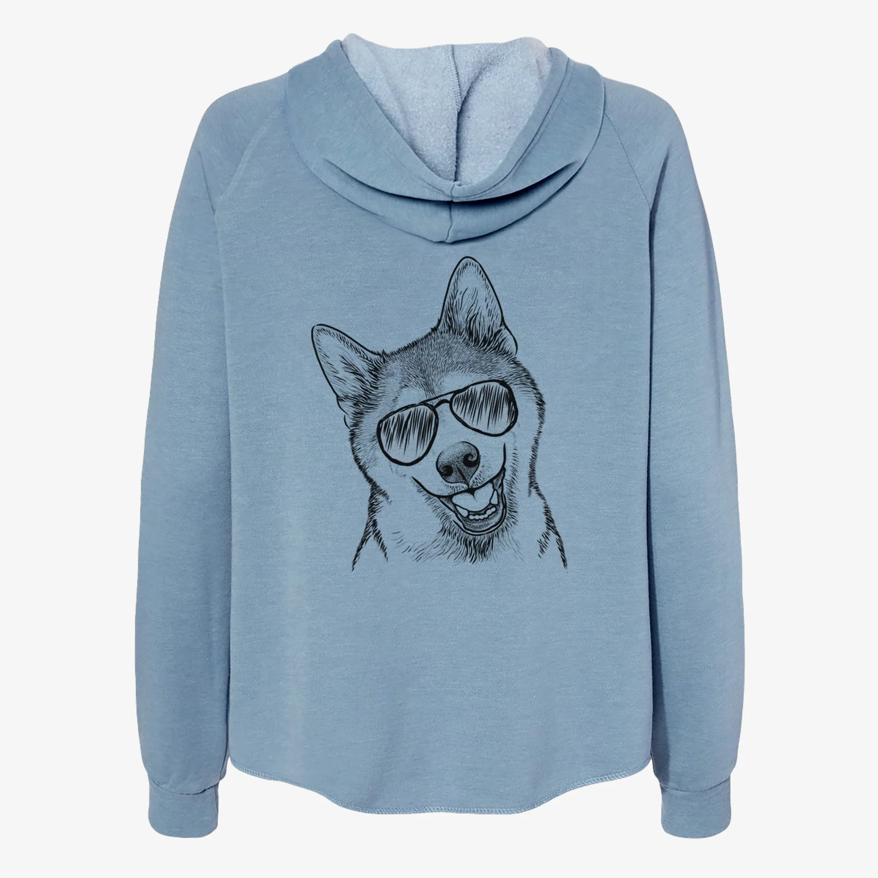 Koby the Shiba Inu - Women's Cali Wave Zip-Up Sweatshirt - Image 9