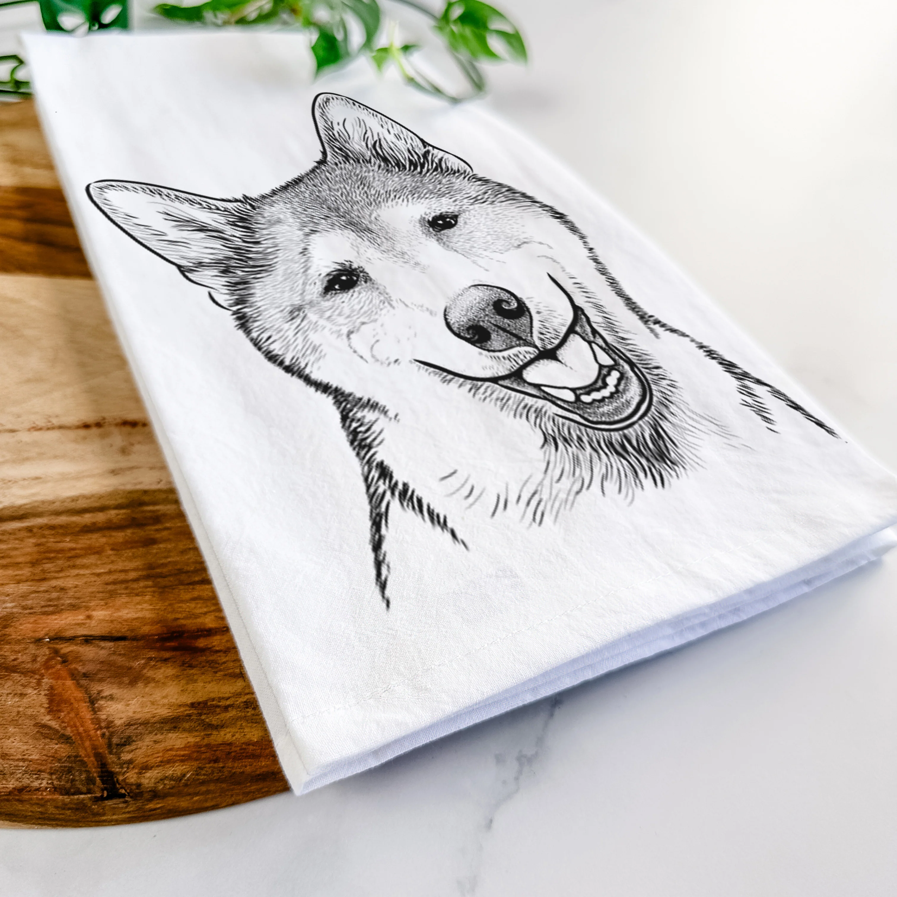Koby the Shiba Inu Tea Towel - Image 5