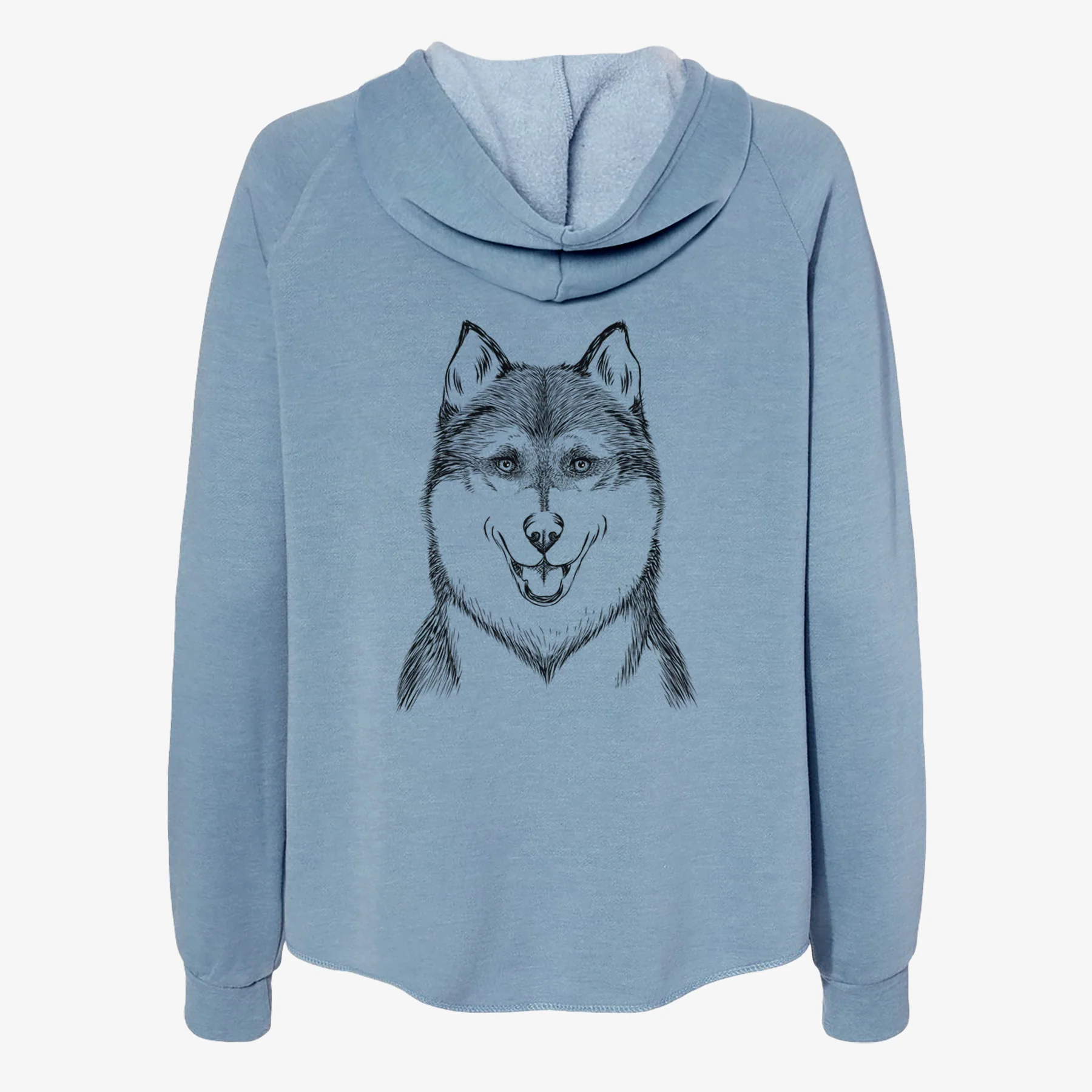 Koda the Siberian Husky - Women's Cali Wave Zip-Up Sweatshirt - Image 6