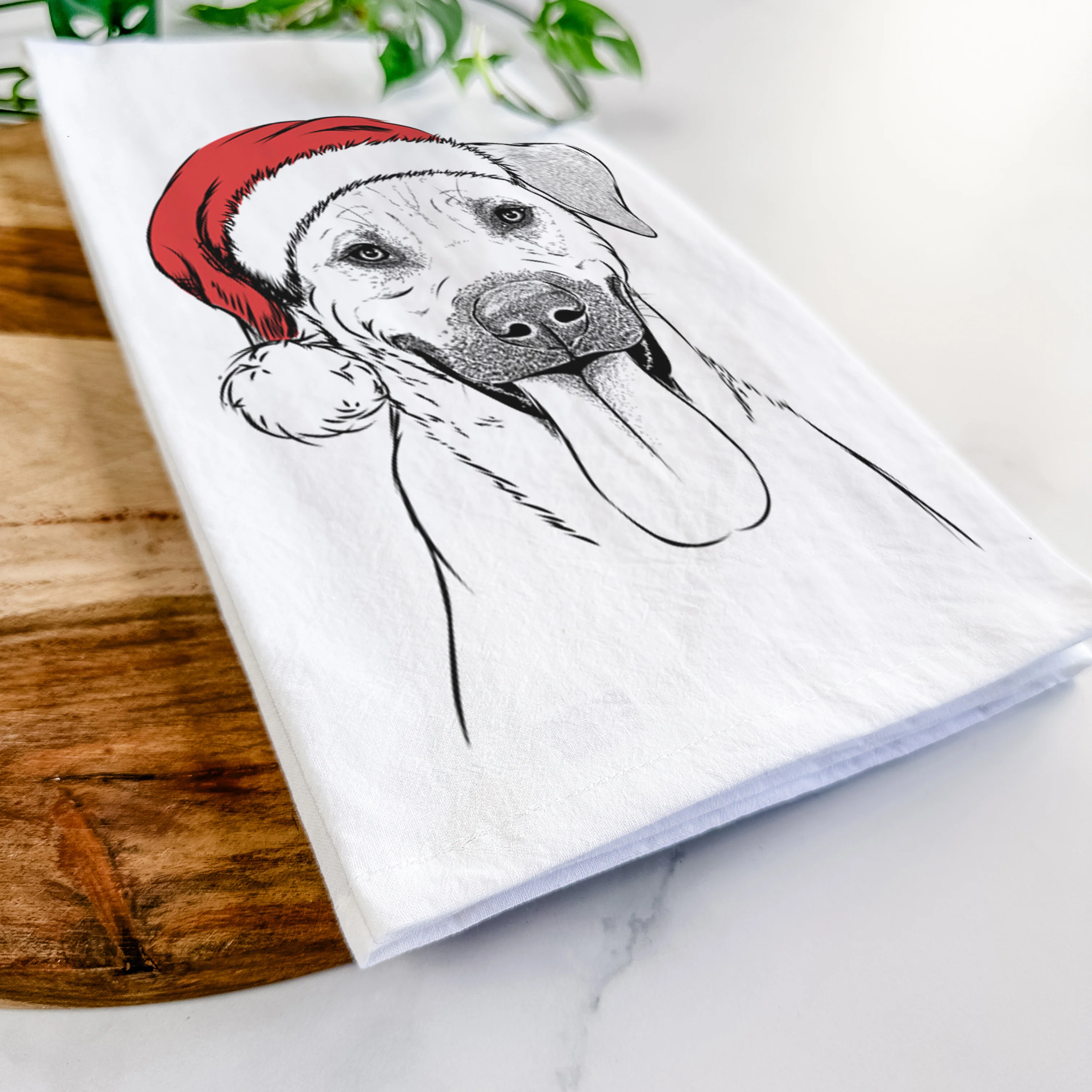 Koda the Black Mouth Cur Tea Towel - Image 9