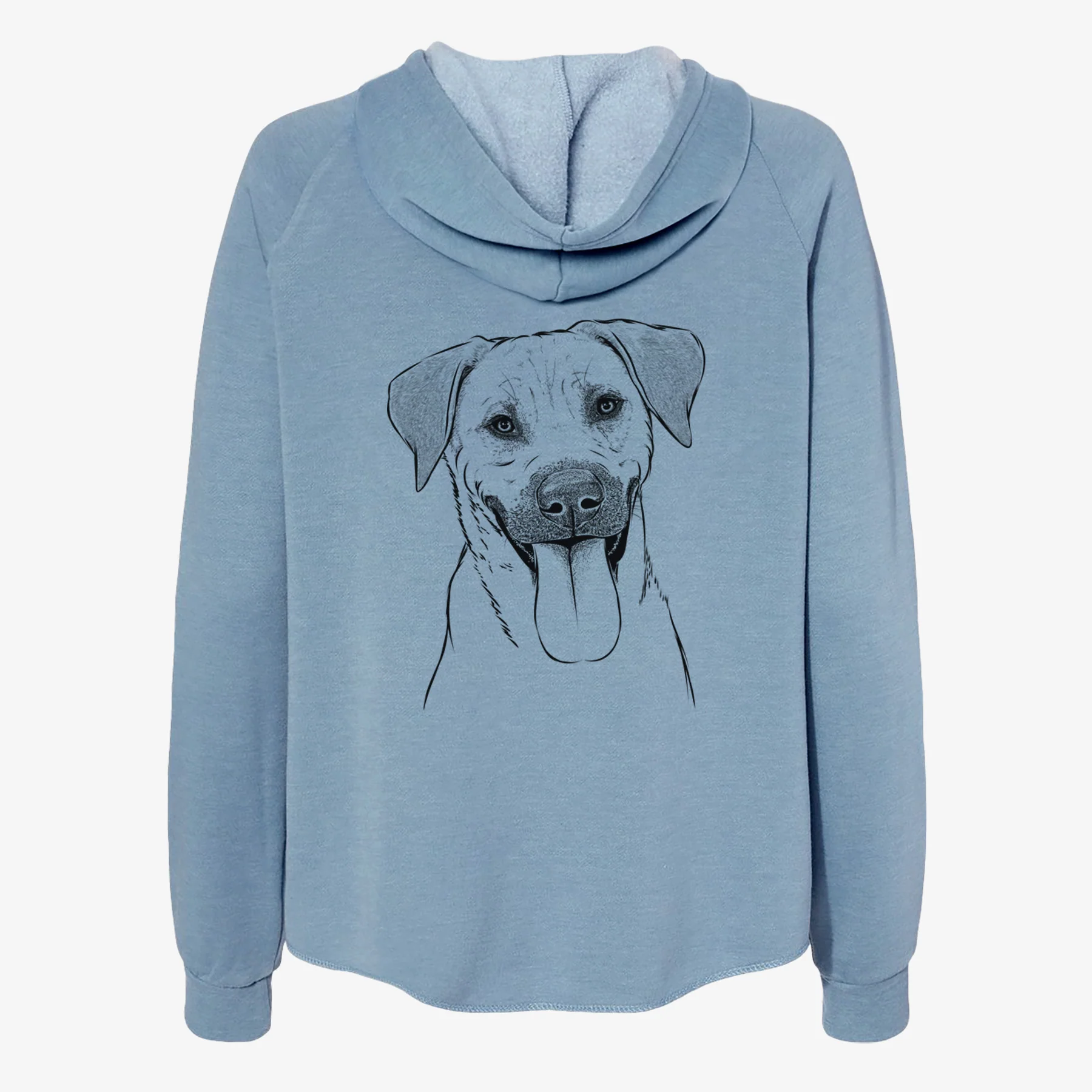 Koda the Black Mouth Cur - Women's Cali Wave Zip-Up Sweatshirt - Image 6