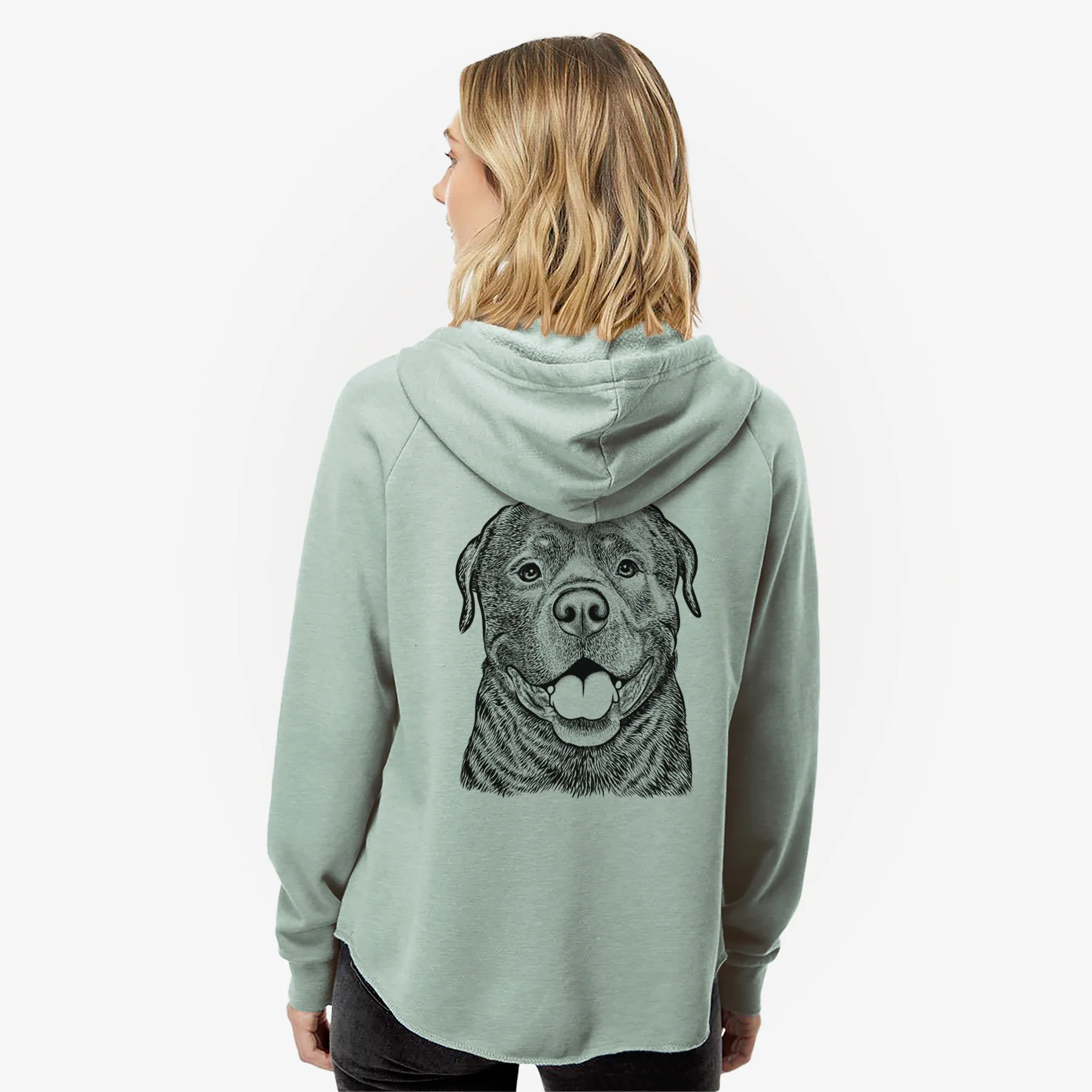 Kojak the Rottweiler - Women's Cali Wave Zip-Up Sweatshirt - Image 2