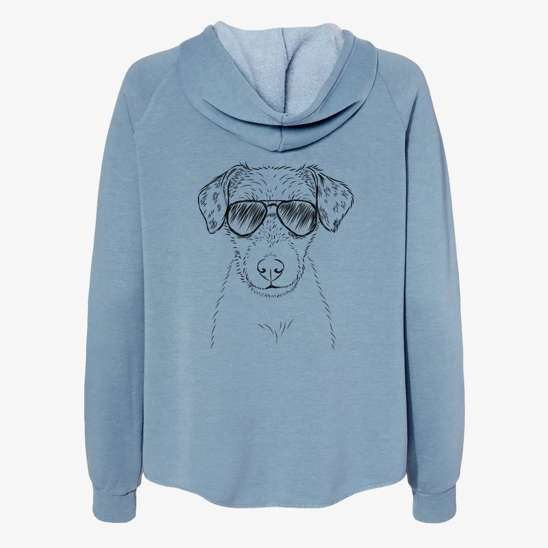 Kozmo the Jack Russell Terrier - Women's Cali Wave Zip-Up Sweatshirt - Image 9