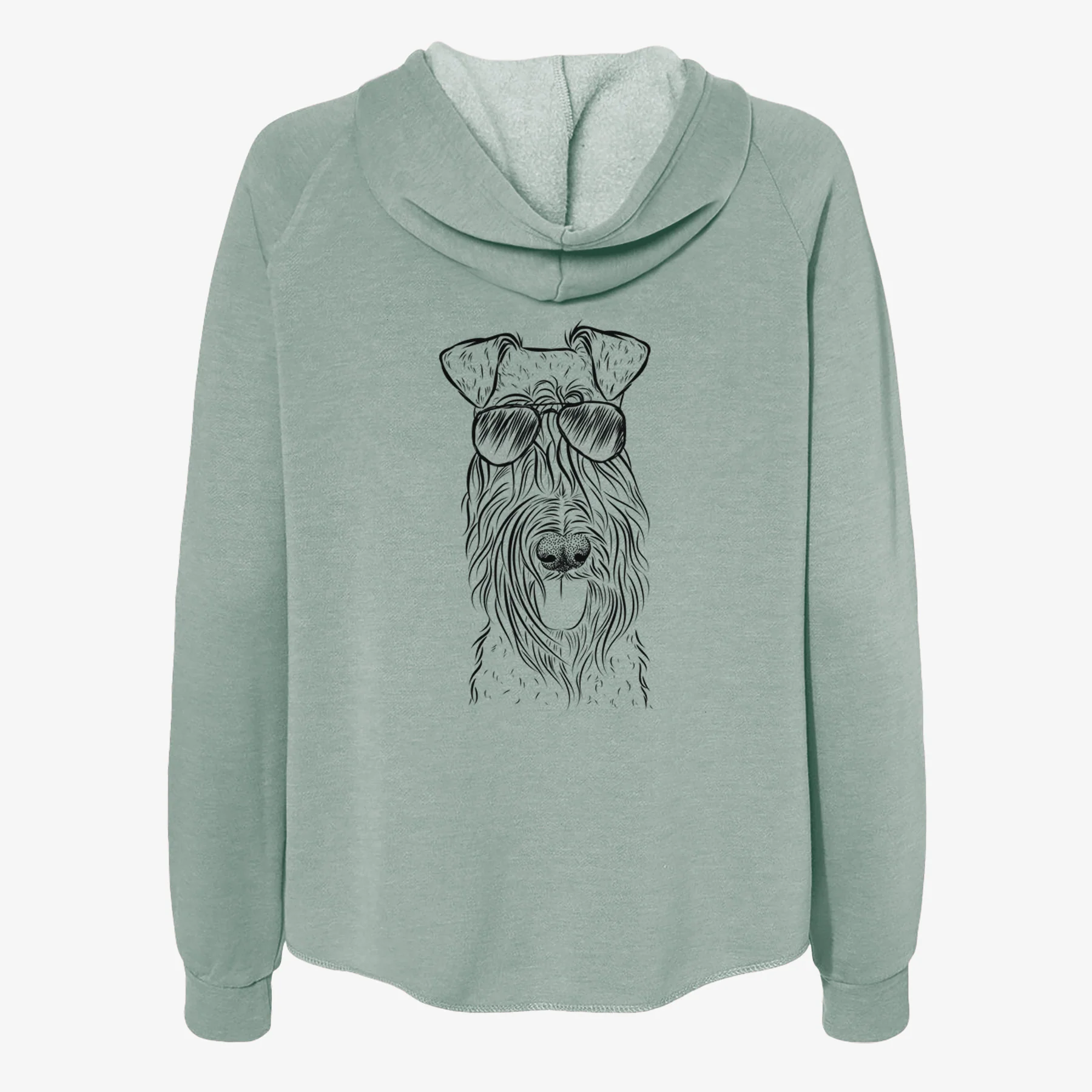 Kricket the Kerry Blue Terrier - Women's Cali Wave Zip-Up Sweatshirt - Image 7