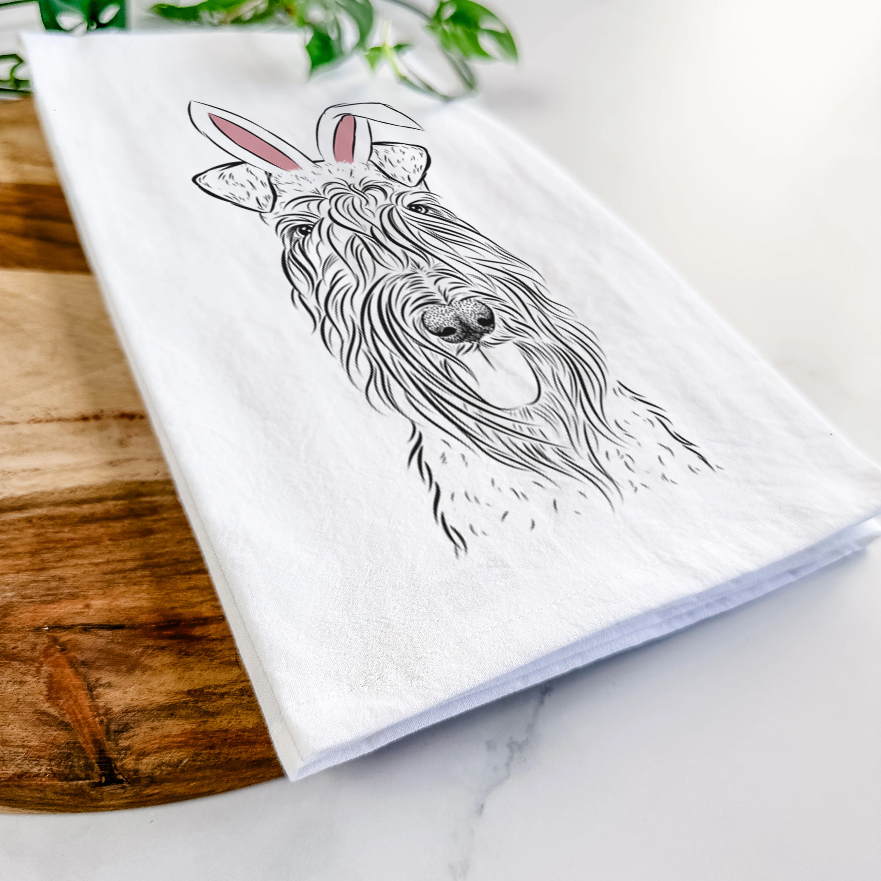 Kricket the Kerry Blue Terrier Tea Towel - Image 14