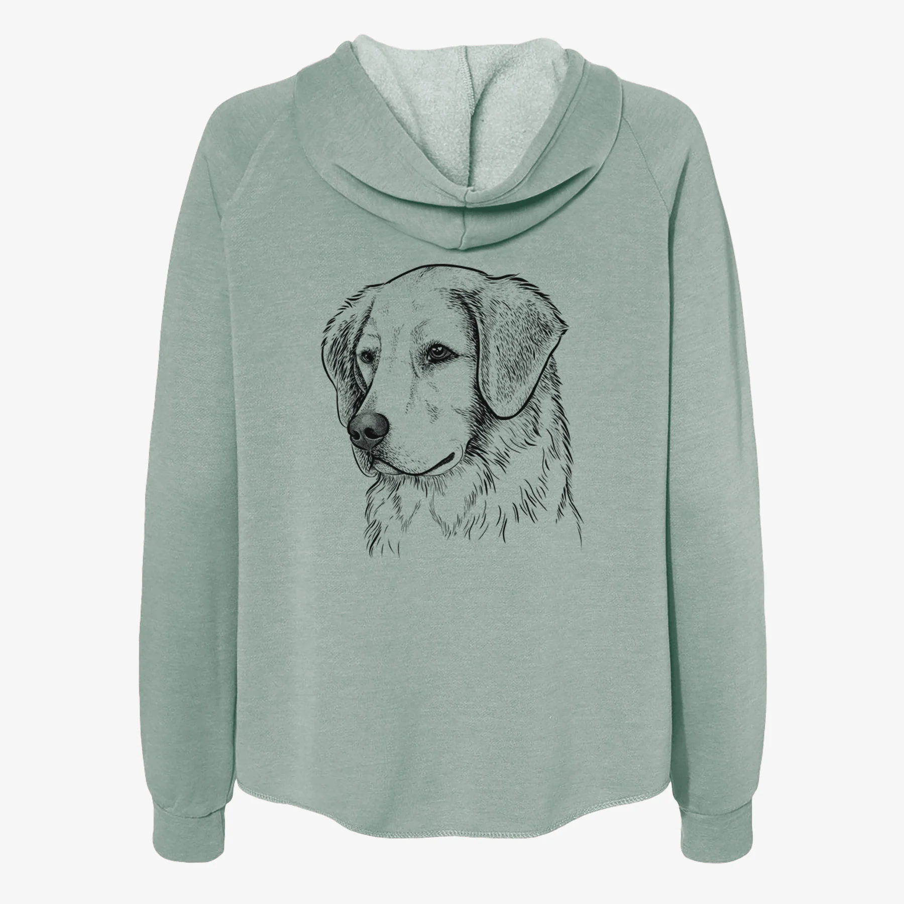 Kula the Golden Retriever - Women's Cali Wave Zip-Up Sweatshirt - Image 4