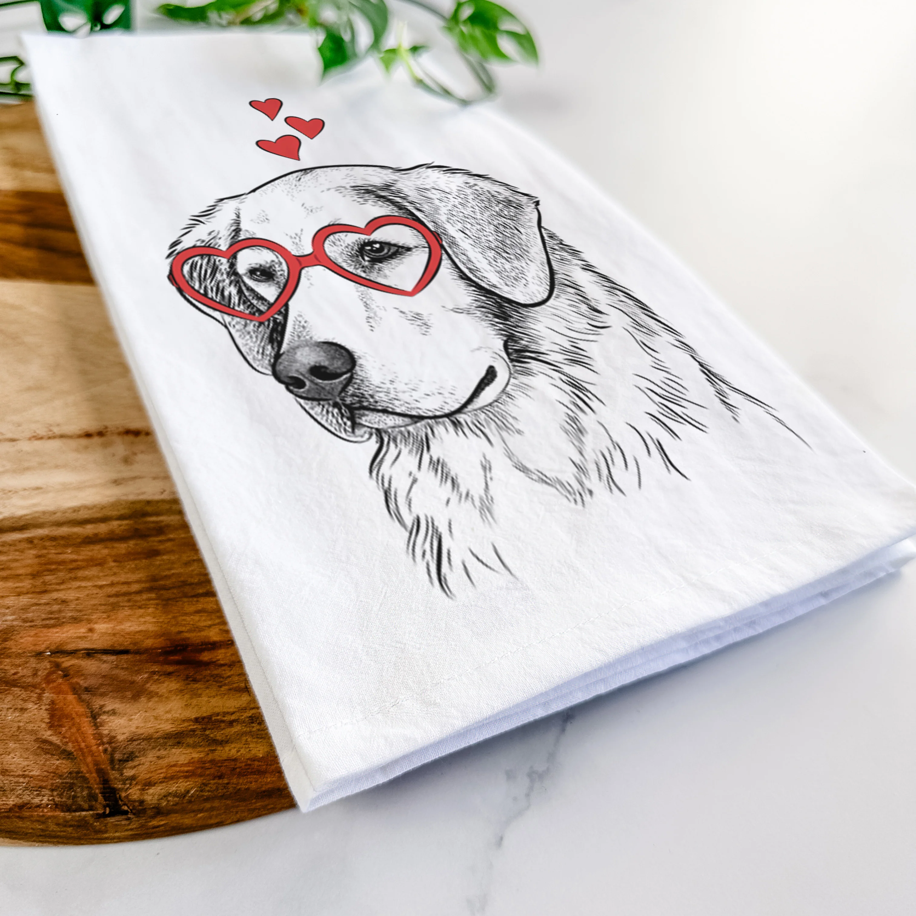 Kula the Golden Retriever Tea Towel - Image 7