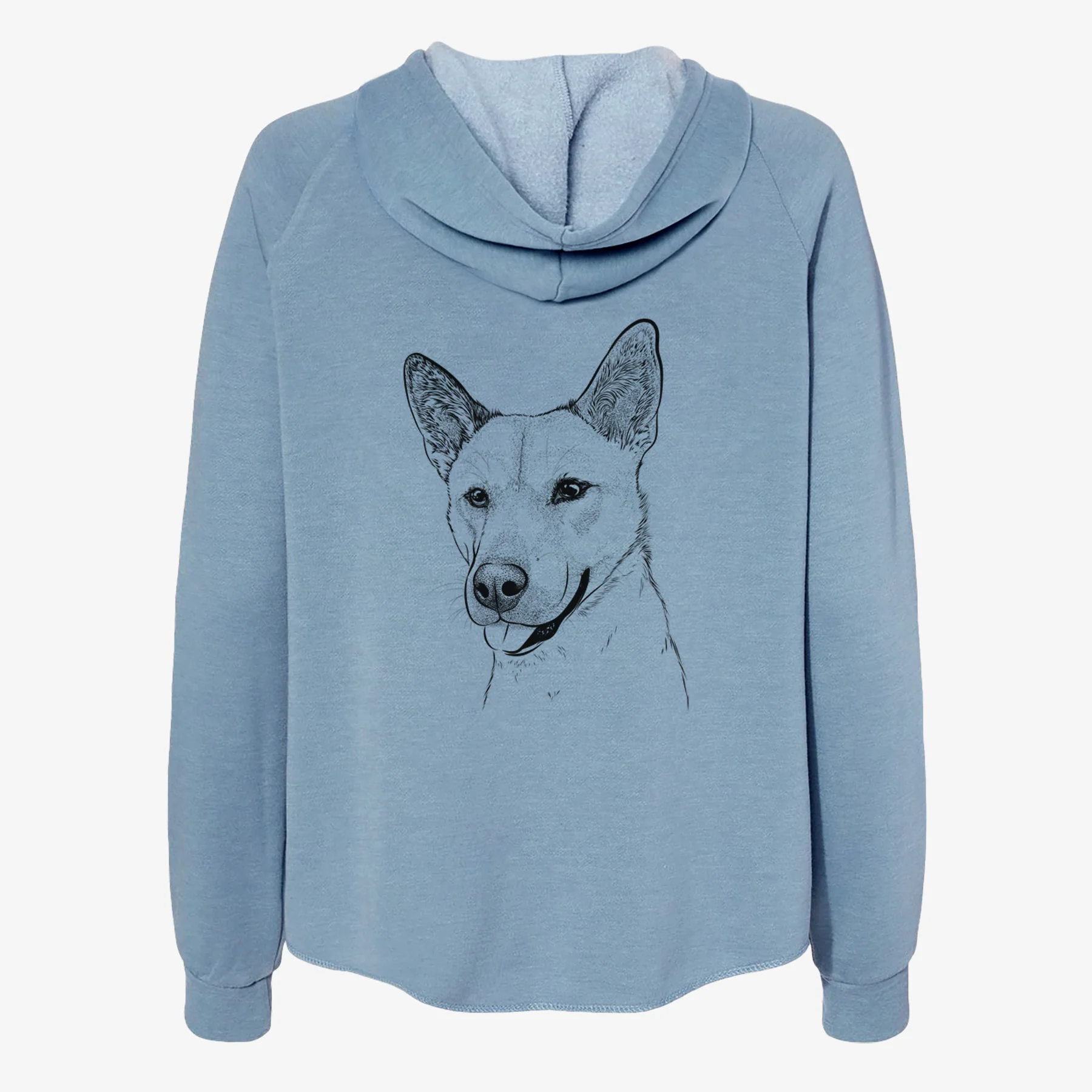 Kulfi the Jindo Shiba Inu Mix - Women's Cali Wave Zip-Up Sweatshirt - Image 6