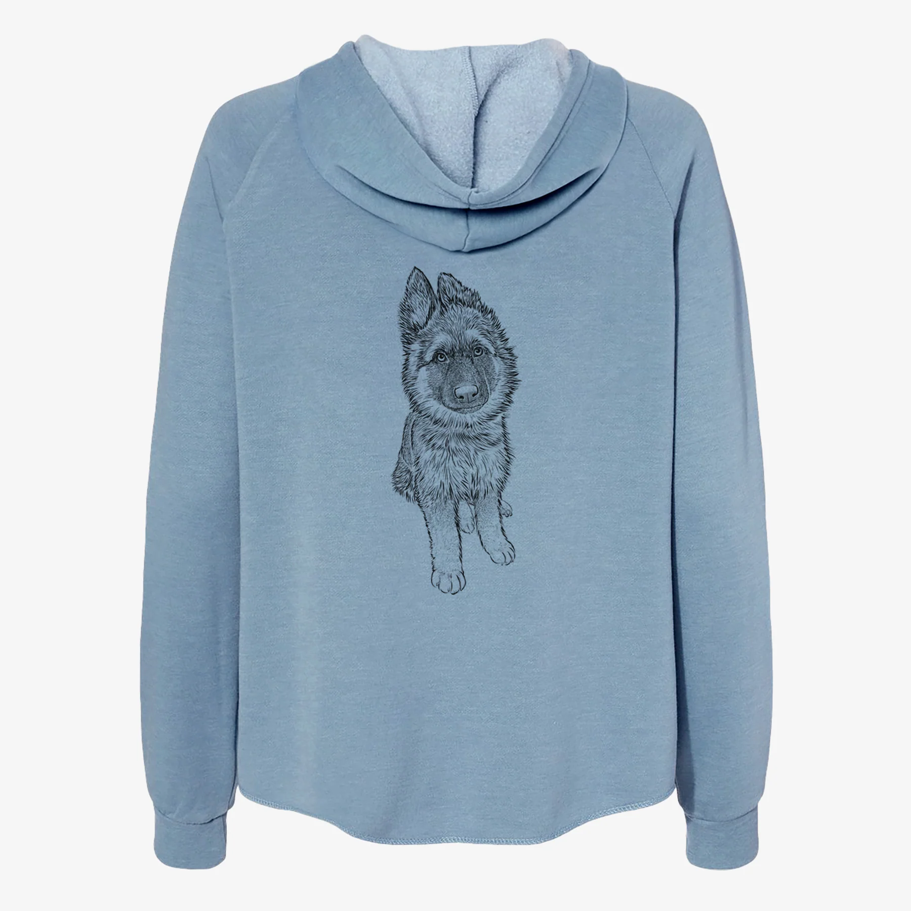 Kuyo the German Shepherd - Women's Cali Wave Zip-Up Sweatshirt - Image 6