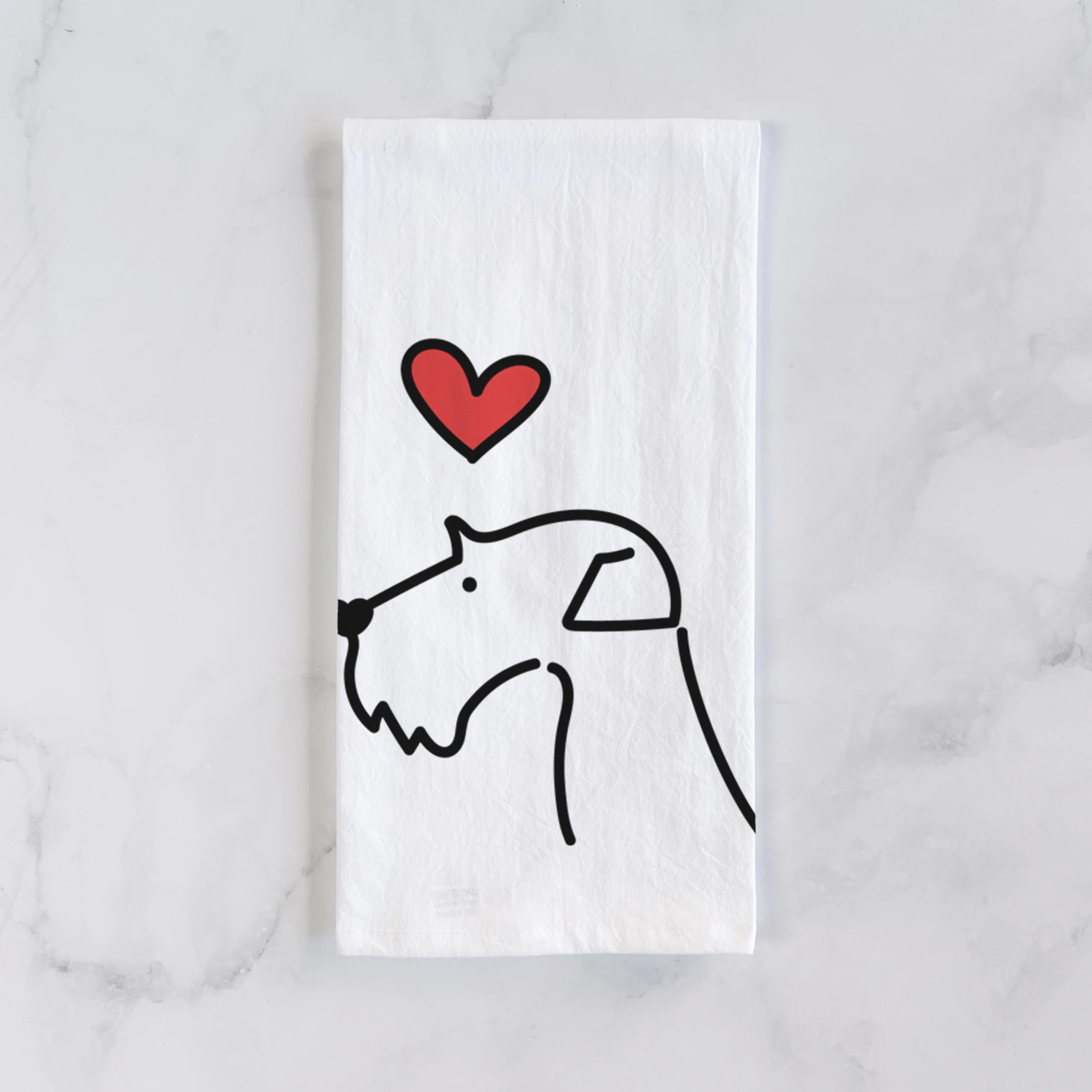 Love Always Airedale Terrier - Tea Towel - Image 2